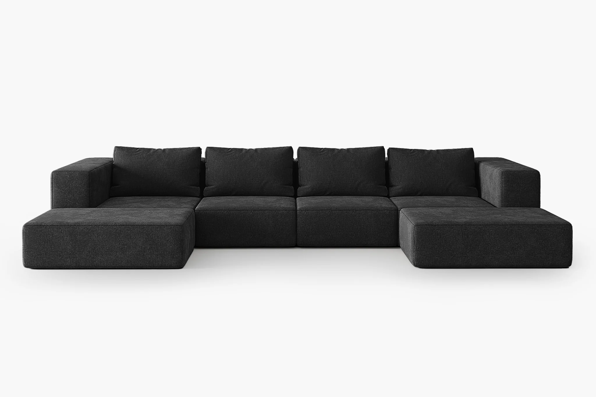 Atlas Extra Large Slipcover Modular Reversible Floor Sectional Sofa - Image 115