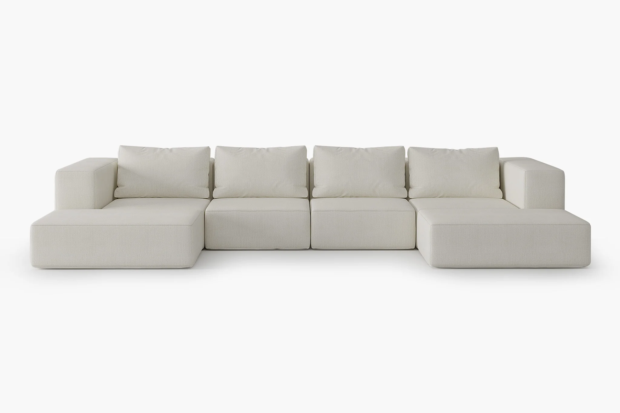 Atlas Extra Large Slipcover Modular Reversible Floor Sectional Sofa - Image 21