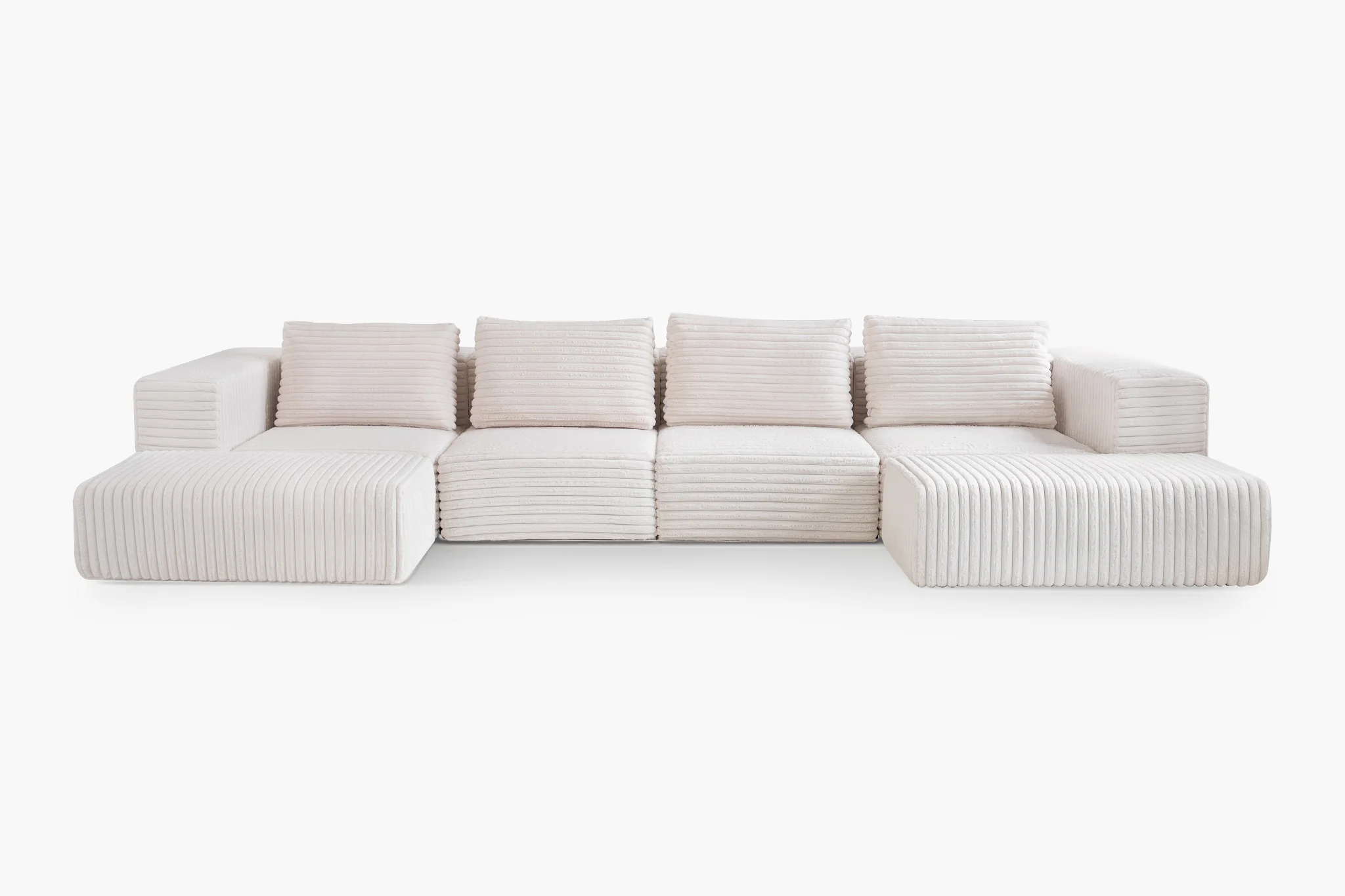 Atlas Extra Large Slipcover Modular Reversible Floor Sectional Sofa - Image 41