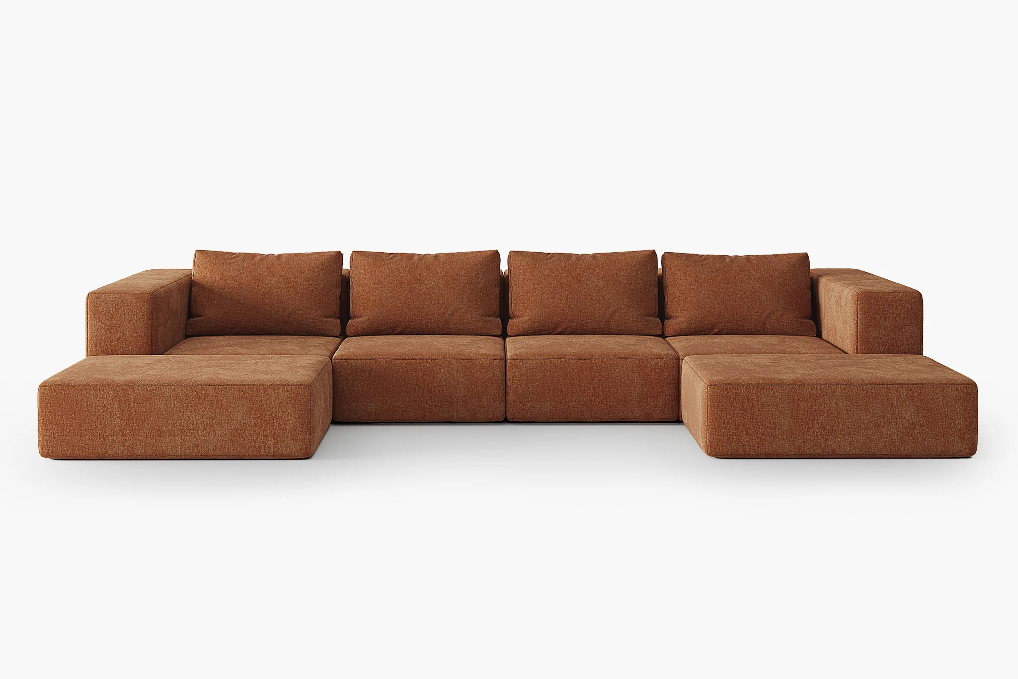 Atlas Extra Large Slipcover Modular Reversible Floor Sectional Sofa - Image 71