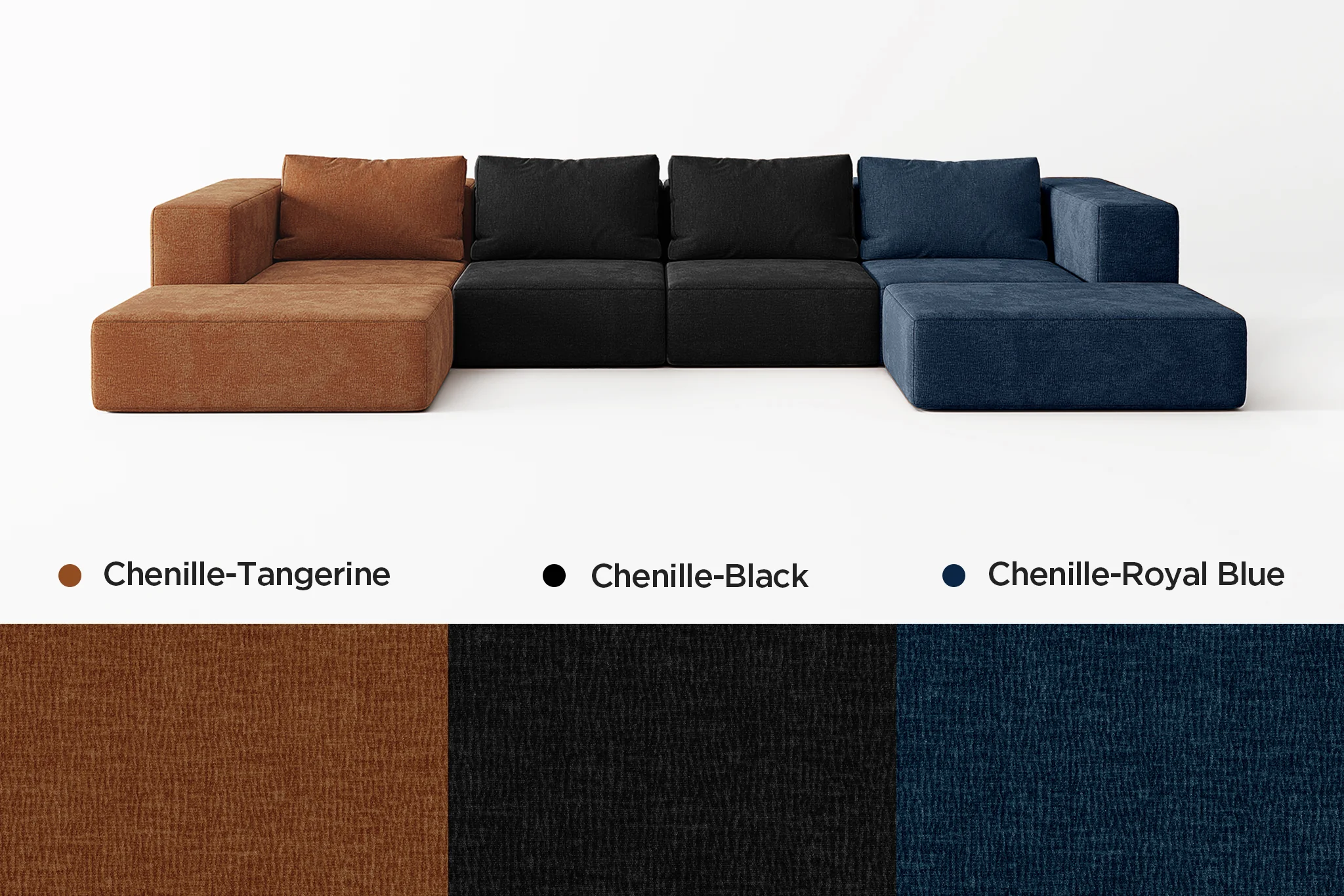Atlas Extra Large Slipcover Modular Reversible Floor Sectional Sofa - Image 76