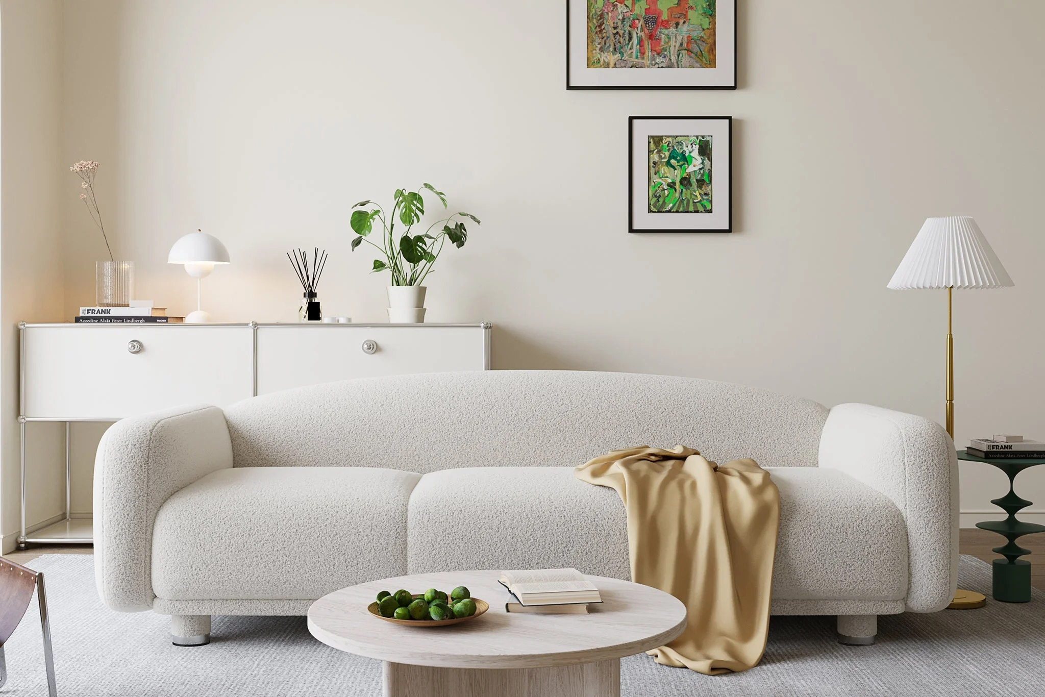 Beryl Curved 3-Seater Couch Sofa / Lounge Chair - Image 20