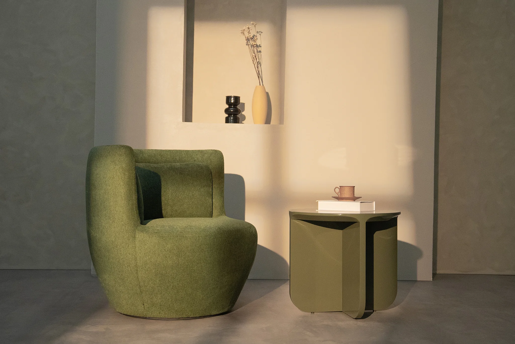 Cocoon Upholstered Lounge Chair - Image 5