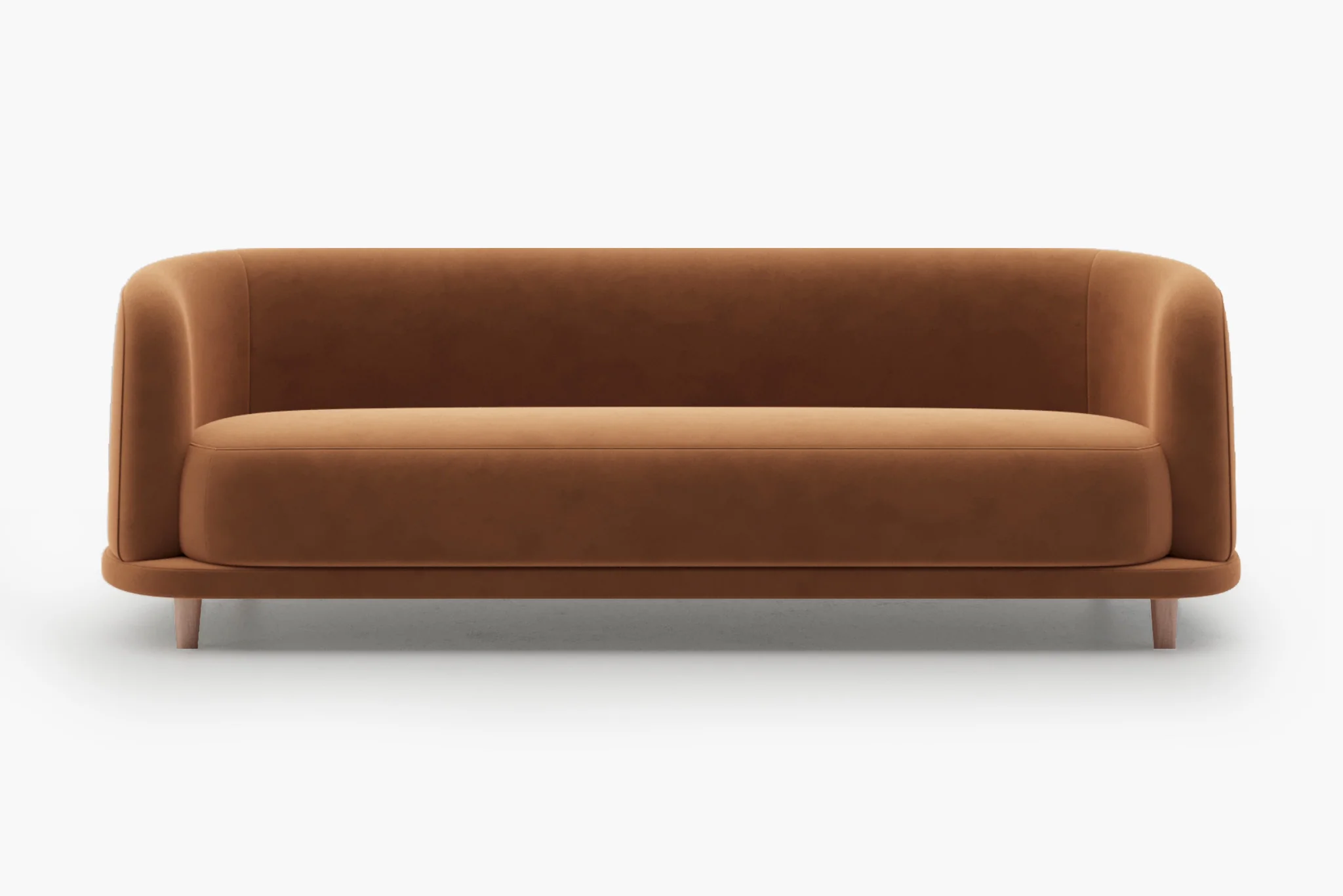 Cora Velvet Curved 3-Seater Couch Sofa / Lounge Chair - Image 18