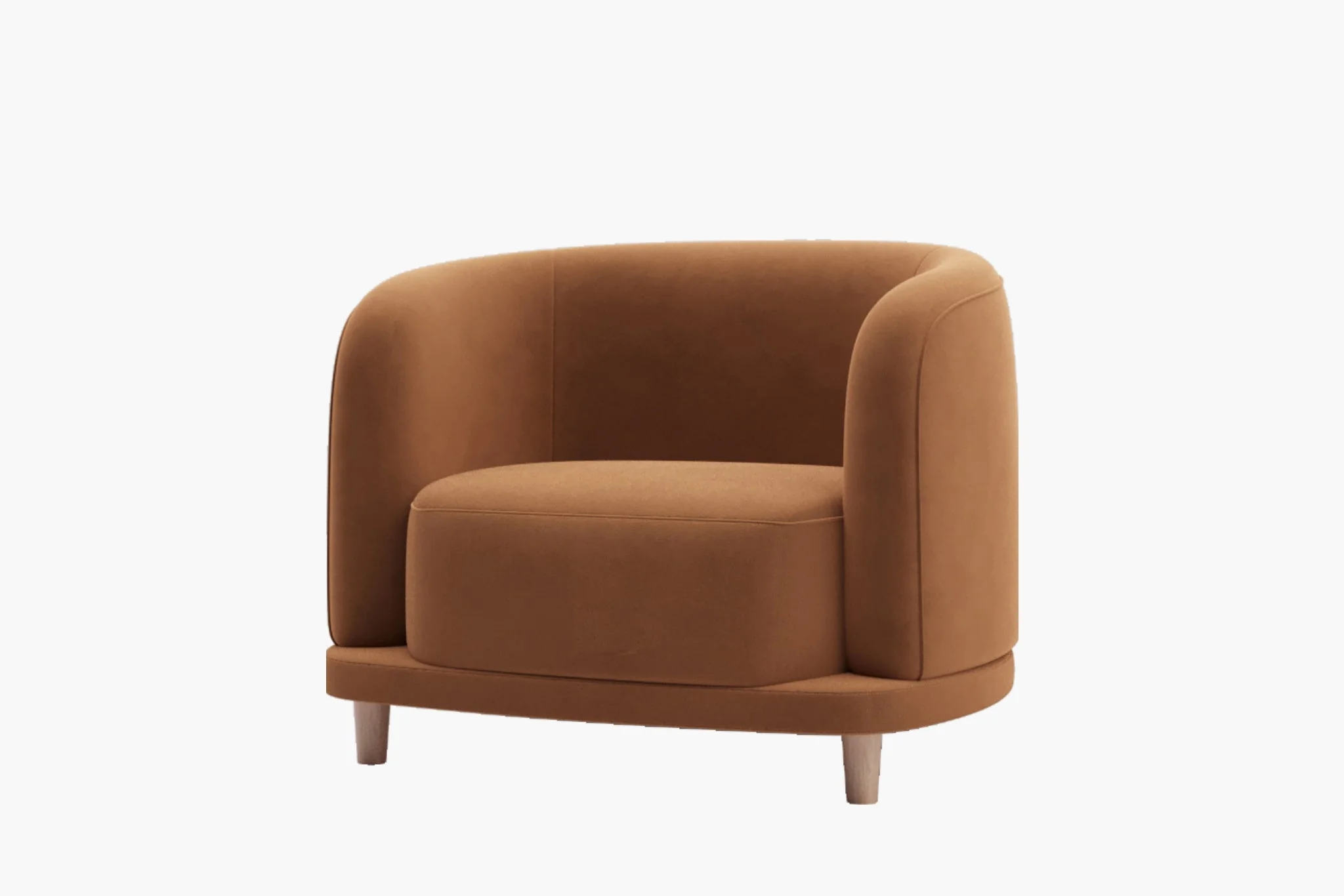 Cora Velvet Curved 3-Seater Couch Sofa / Lounge Chair - Image 21