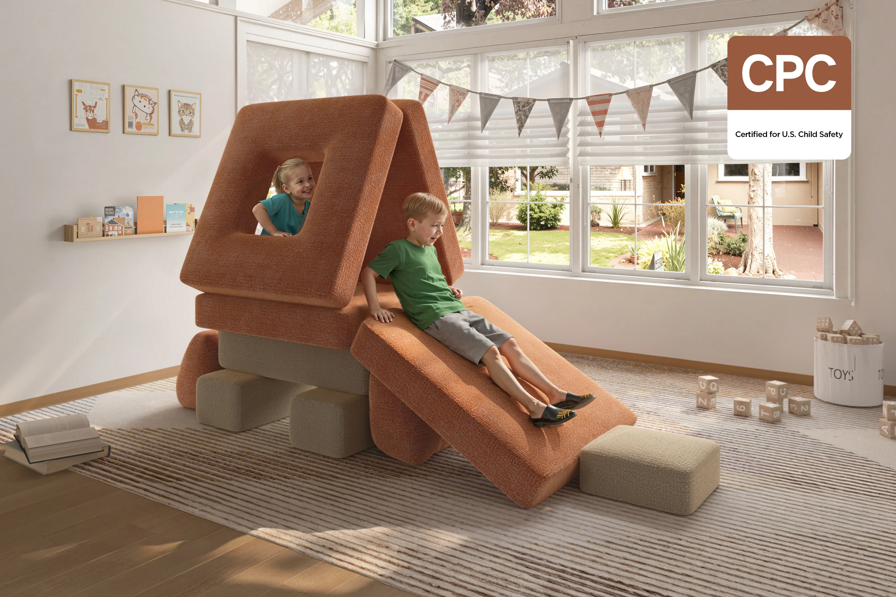 CushyLand Modular Kids Play Sofa - Image 21