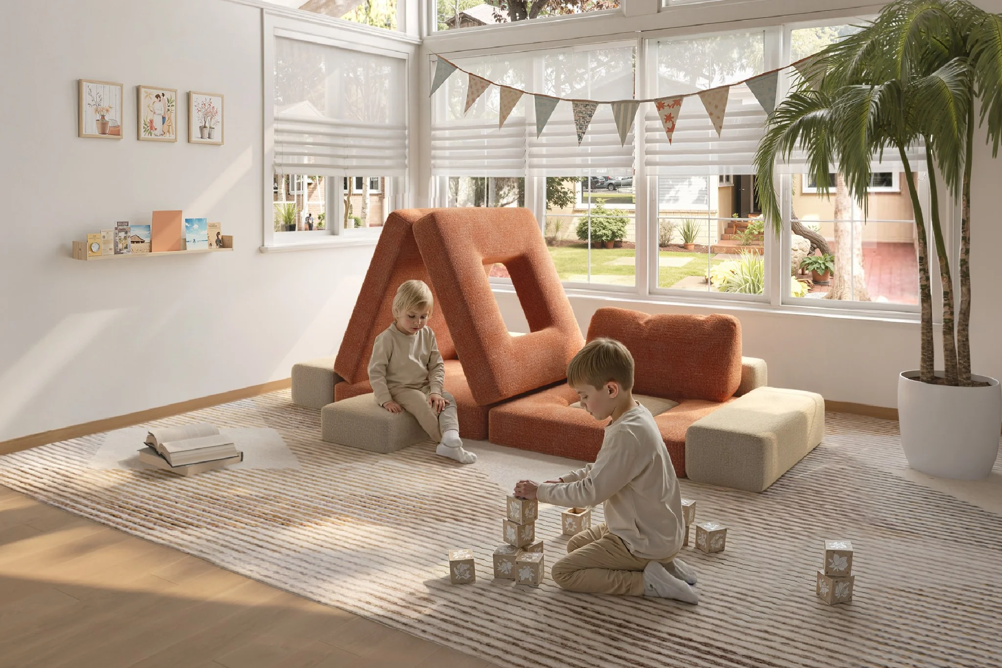 CushyLand Modular Kids Play Sofa - Image 26