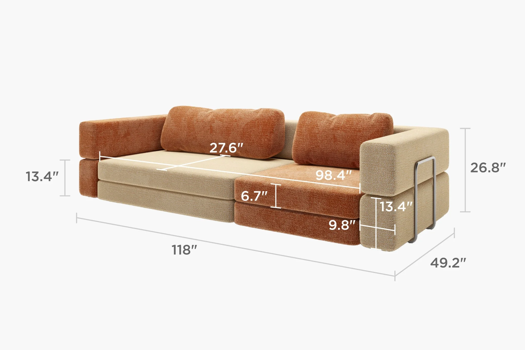 CushyLand Modular Kids Play Sofa - Image 5