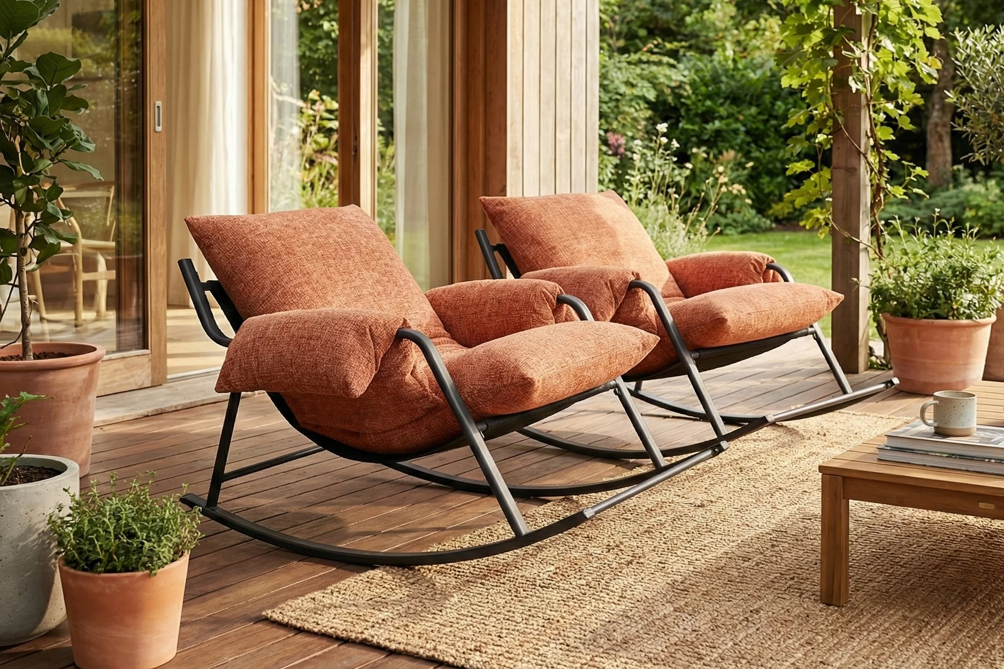 Ember Upholstered Rocking Lounge Chair - Image 15
