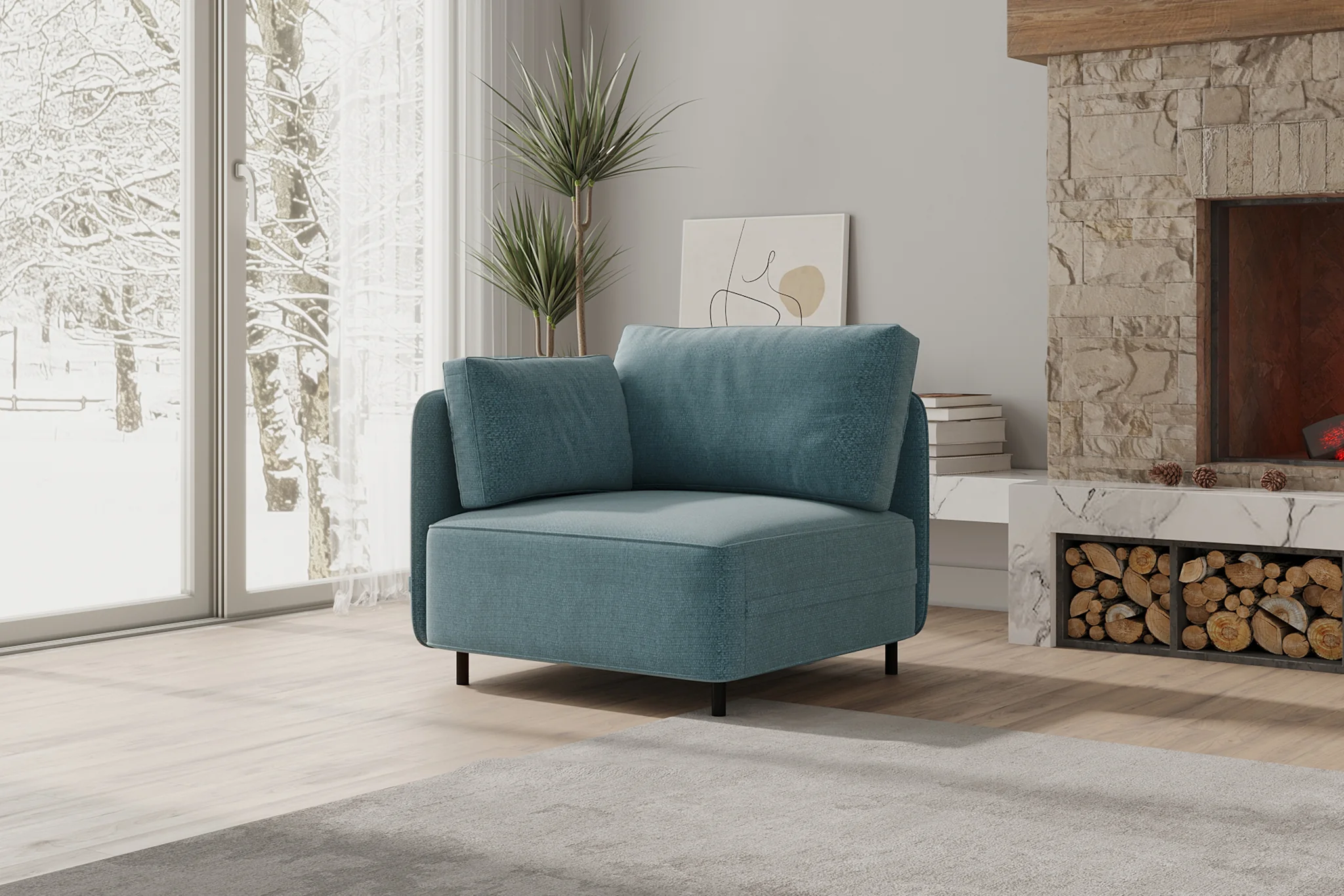 Fana Linen Reversible Modular Sofa - Image 30