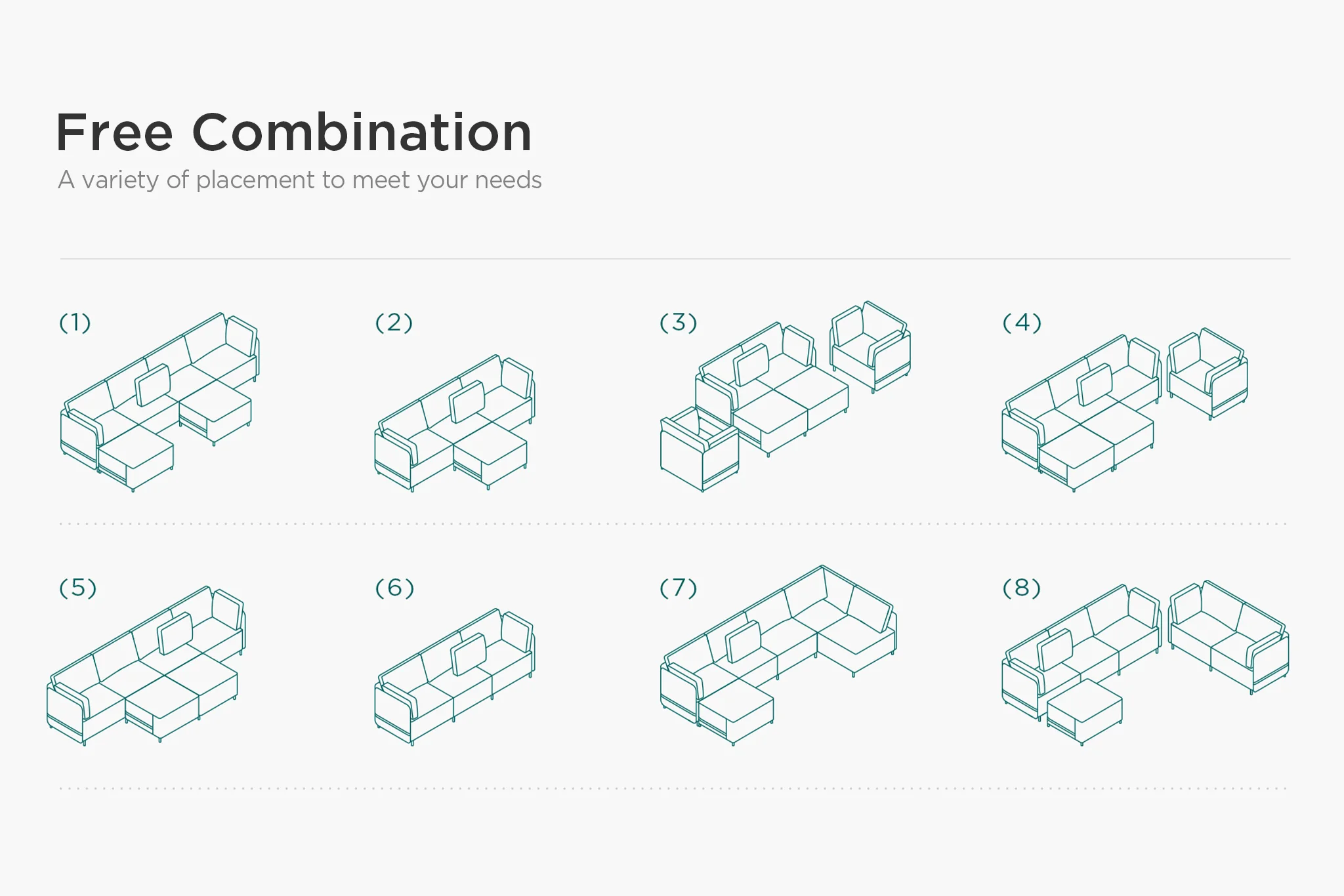 Fana Linen Reversible Modular Sofa - Image 38