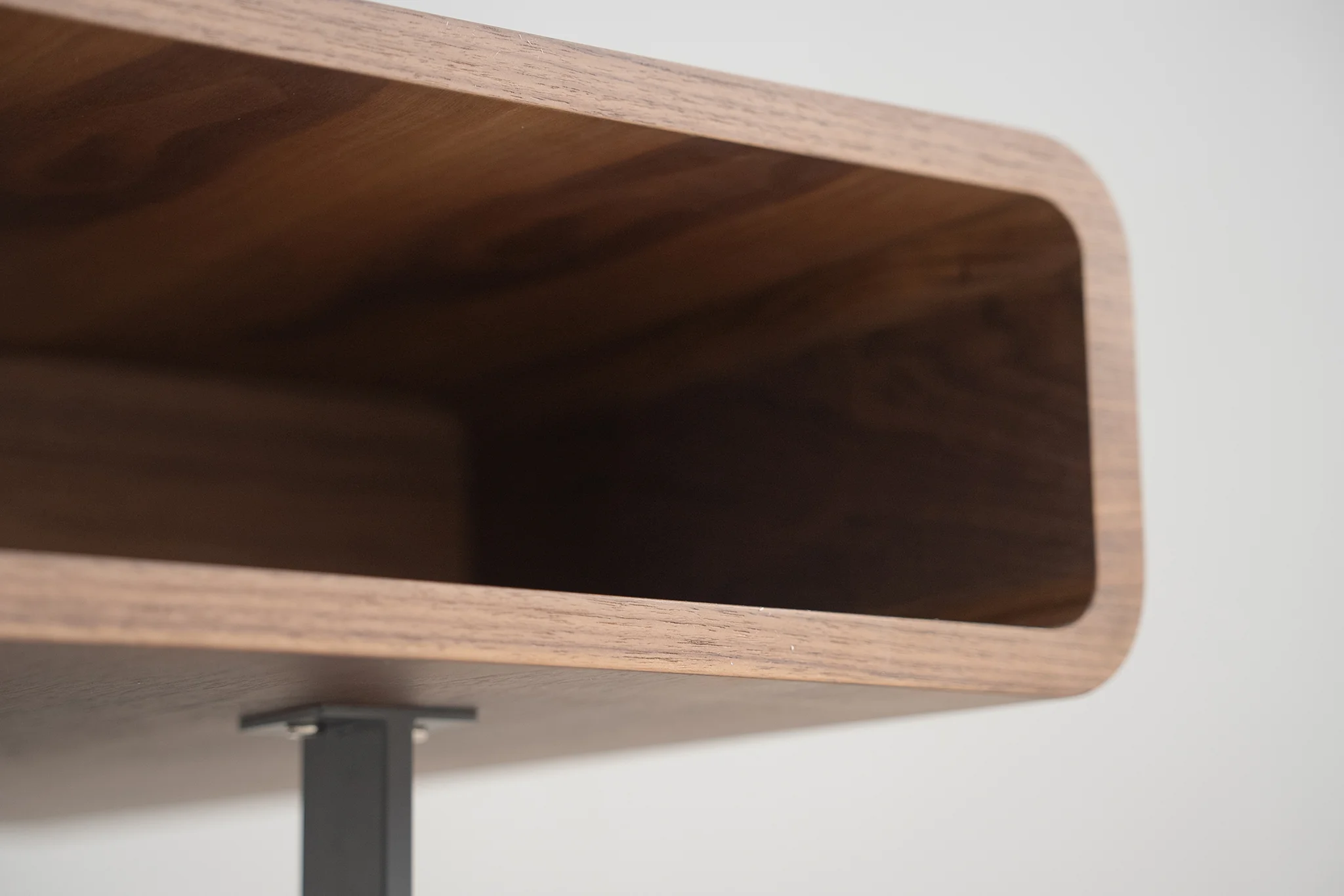 Flowwood Coffee Table with Shelf in Sleek Walnut - Image 6