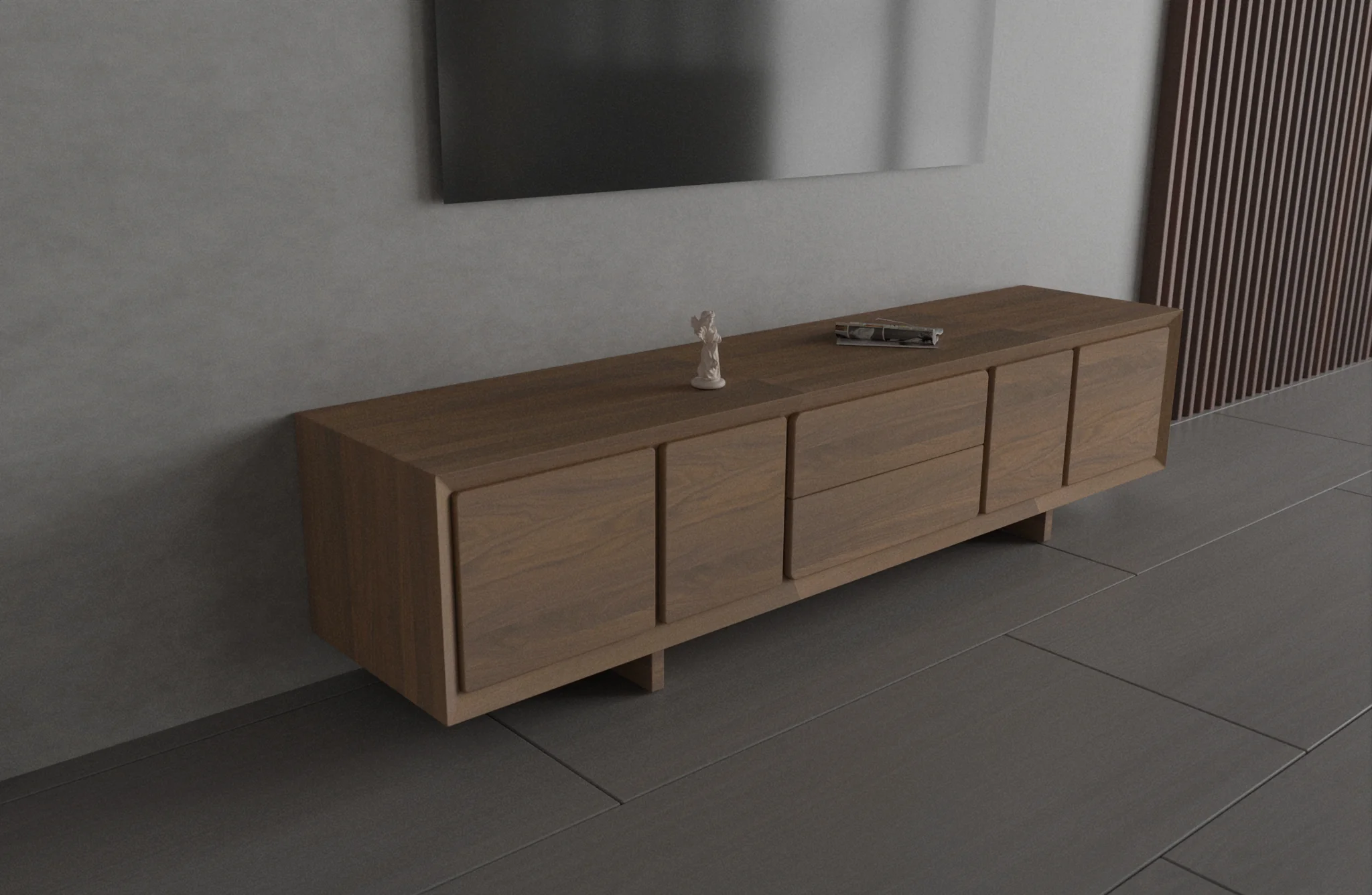 Gentlewood TV Stand in Crown Walnut - Image 3
