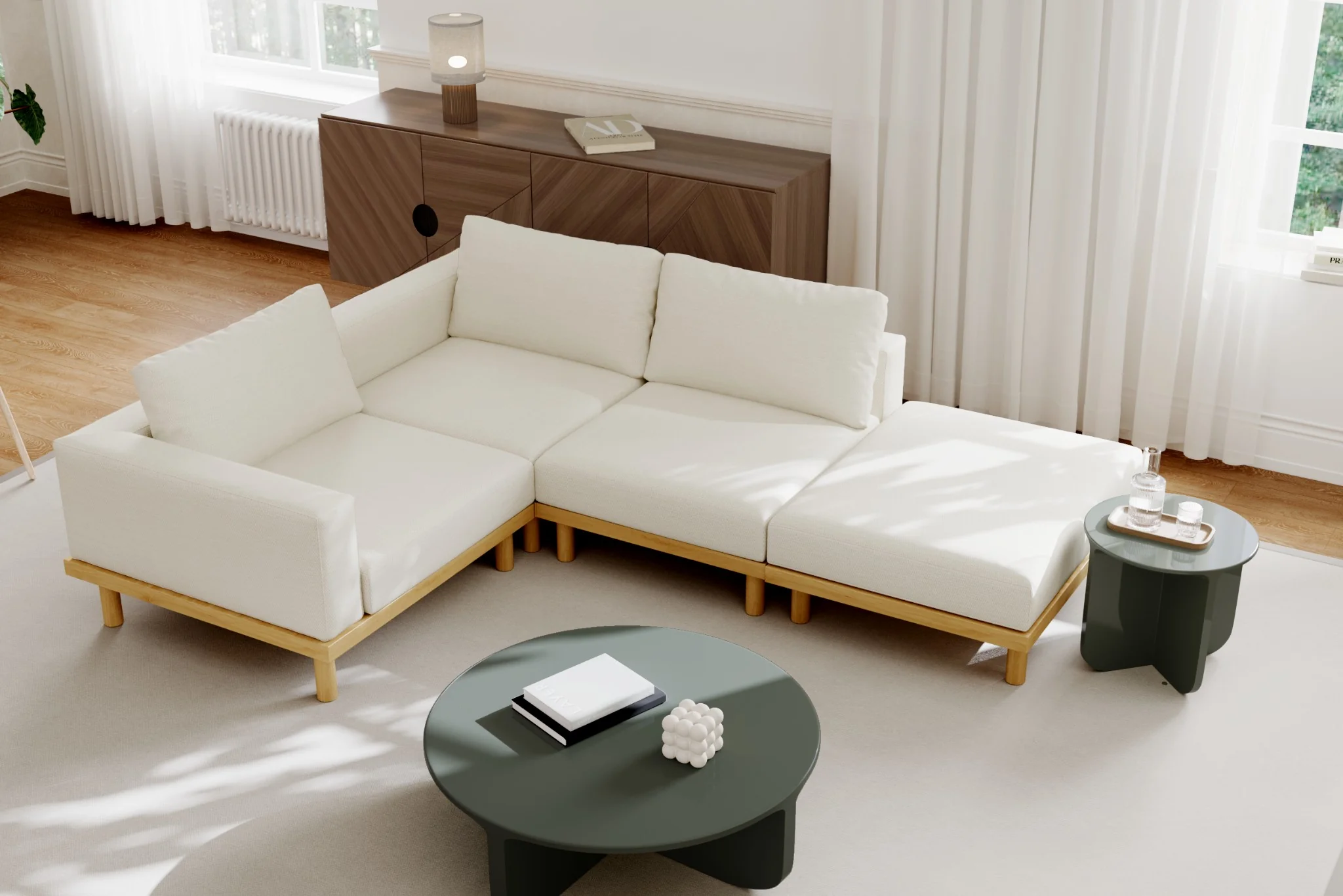 Lumi Slipcover Modular Reversible Sectional Sofa - Image 14