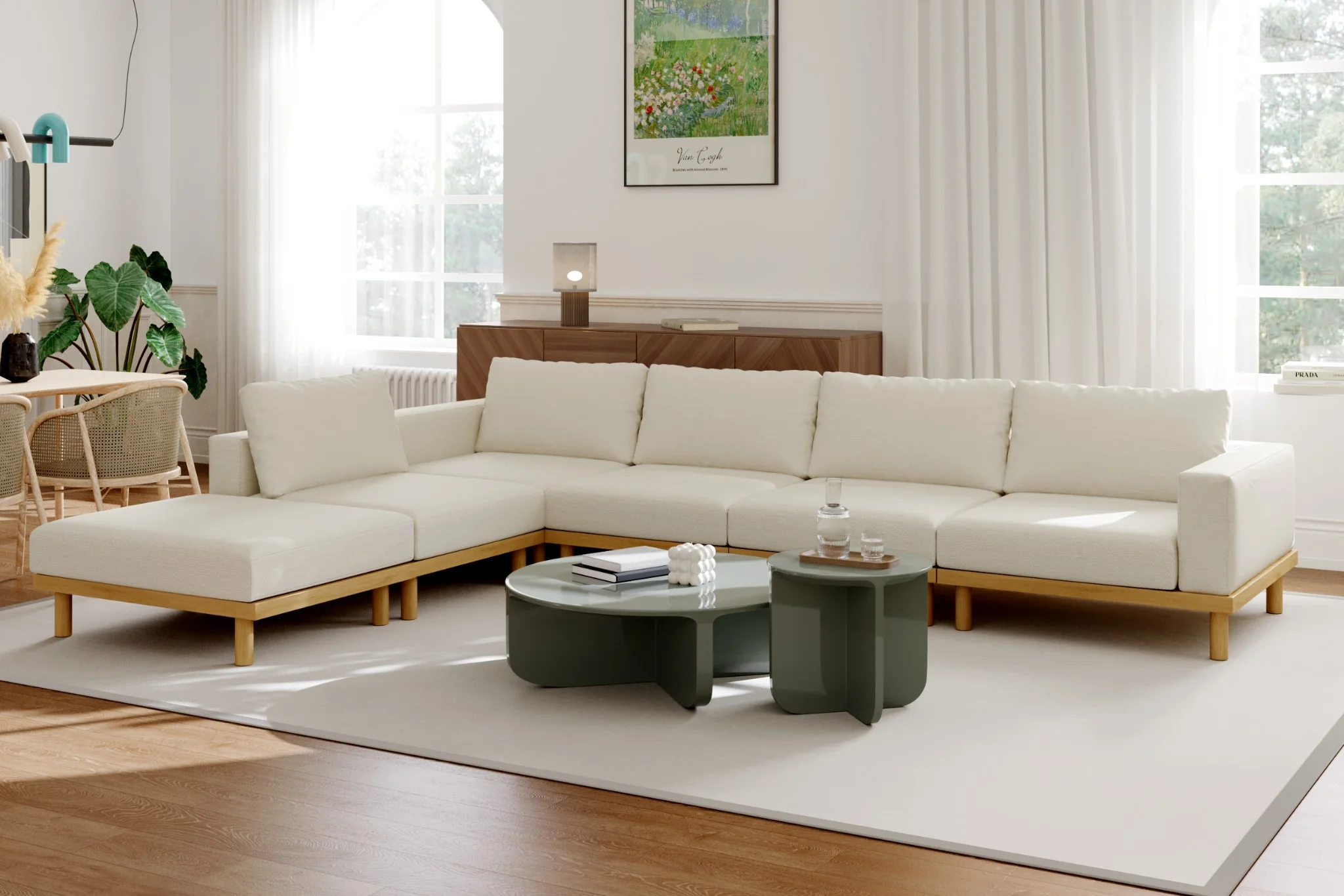 Lumi Slipcover Modular Reversible Sectional Sofa - Image 31