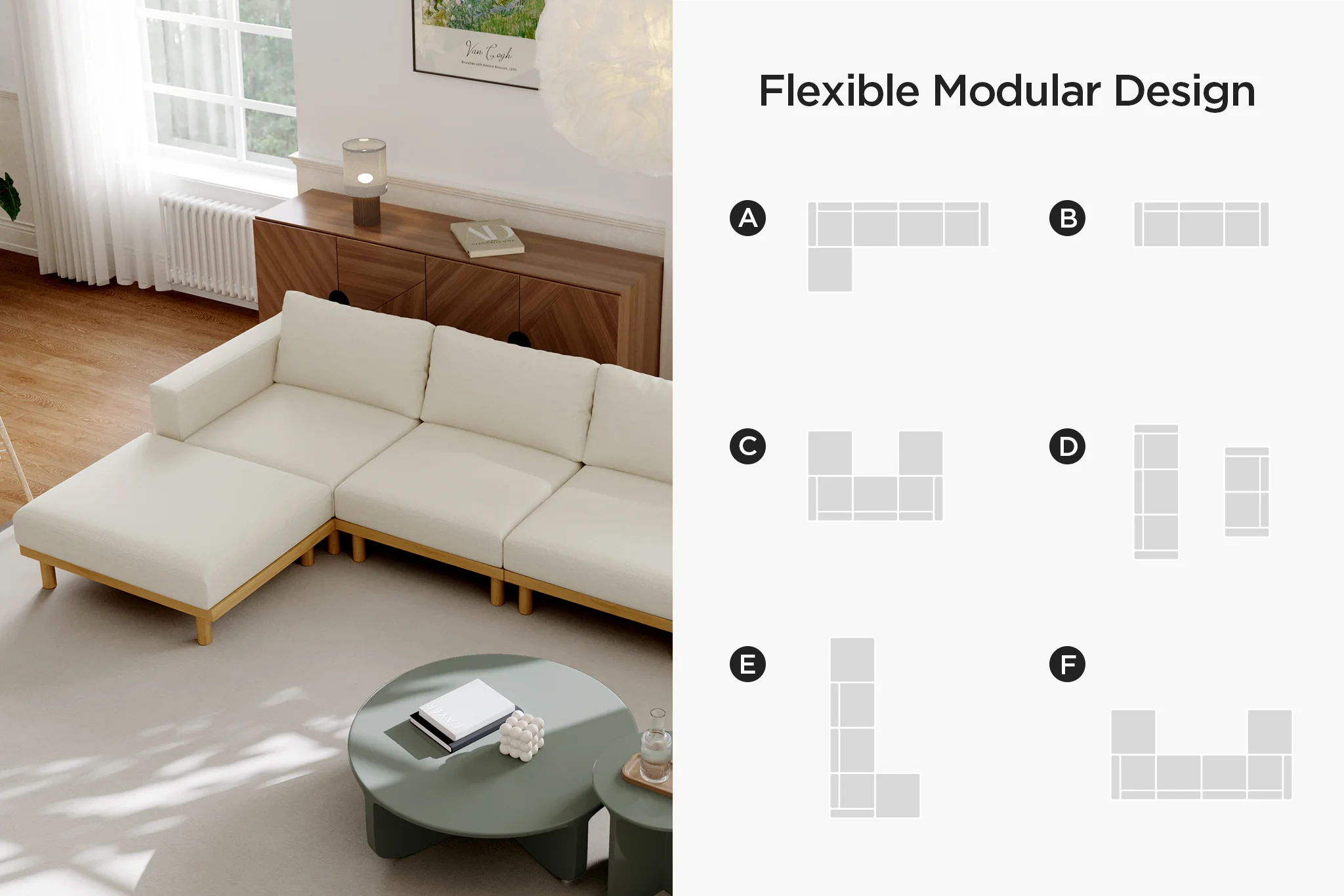 Lumi Slipcover Modular Reversible Sectional Sofa - Image 33