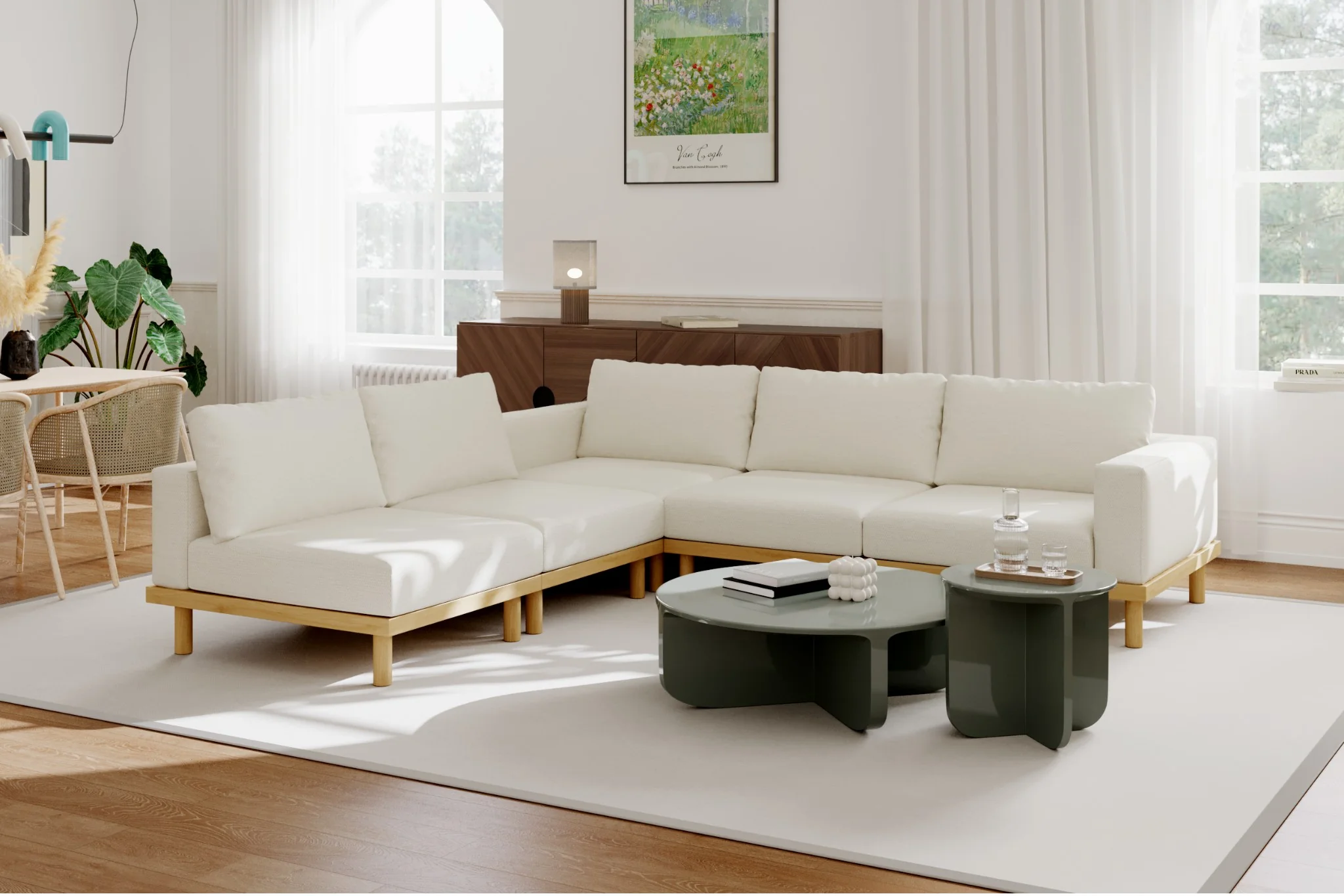Lumi Slipcover Modular Reversible Sectional Sofa - Image 39