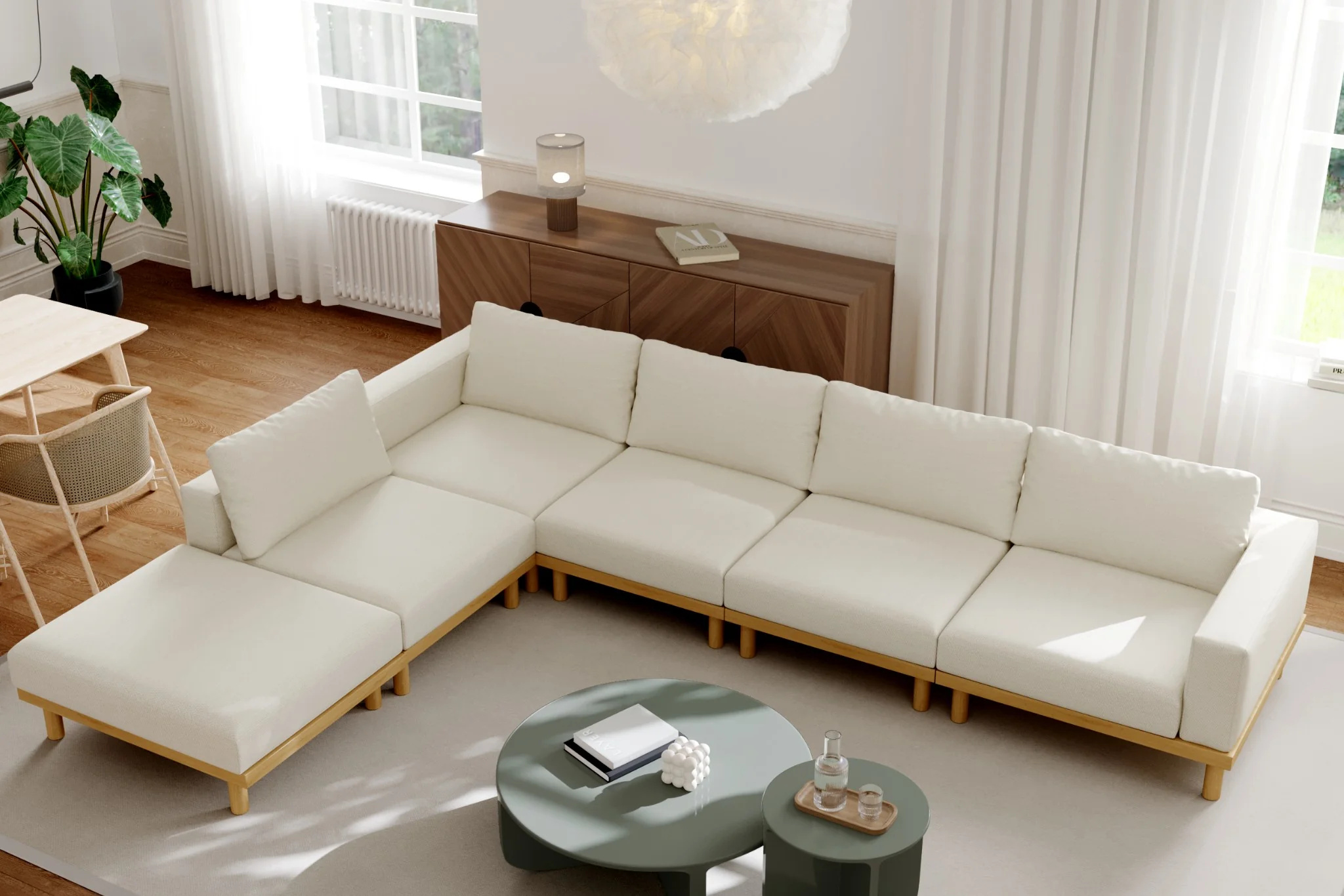 Lumi Slipcover Modular Reversible Sectional Sofa - Image 46