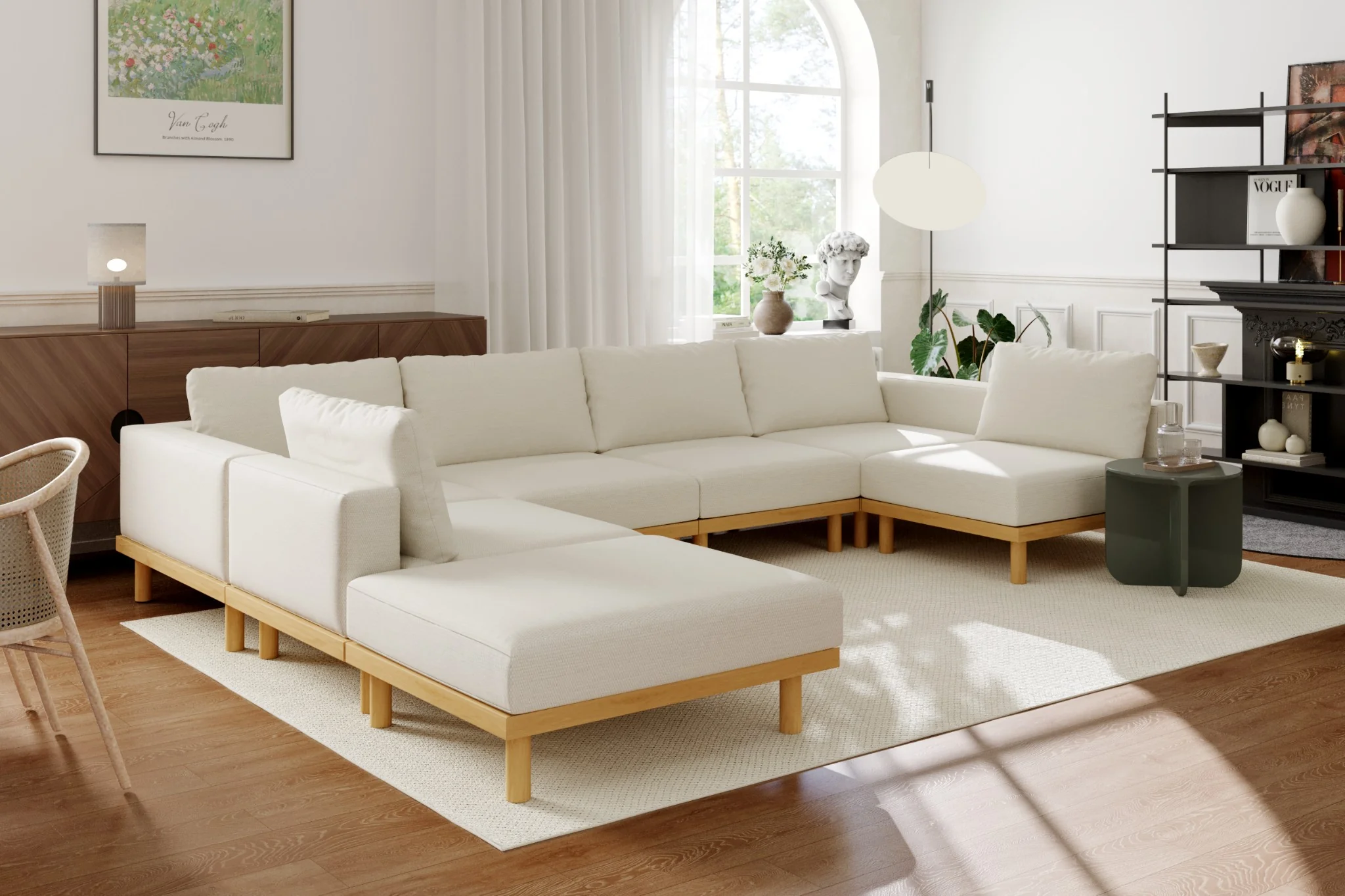 Lumi Slipcover Modular Reversible Sectional Sofa - Image 48