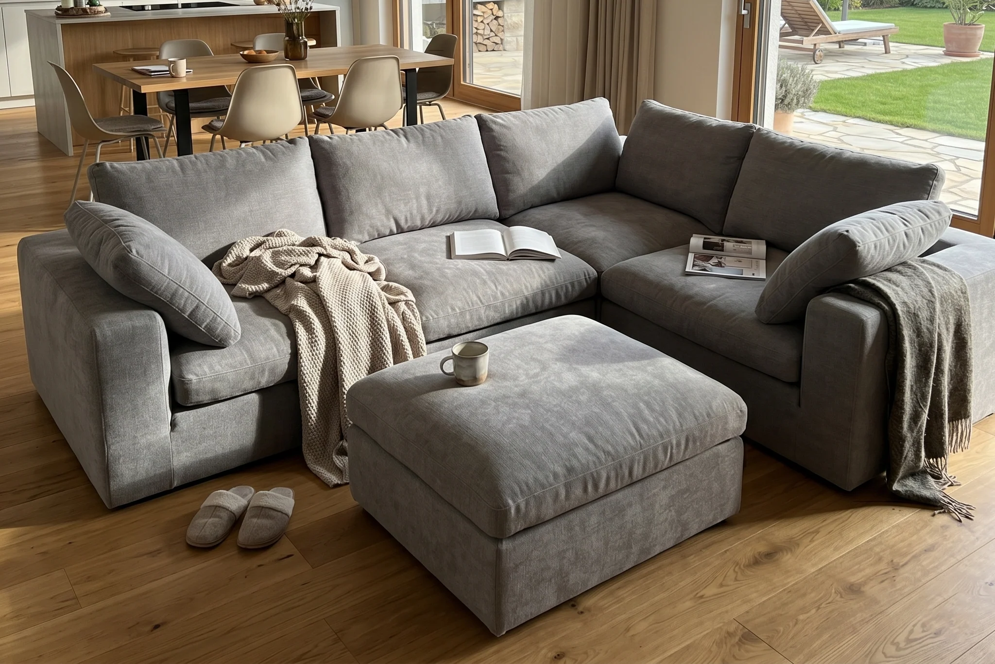 Maven Slipcover Modular Reversible Sectional Cloud Couch - Image 100