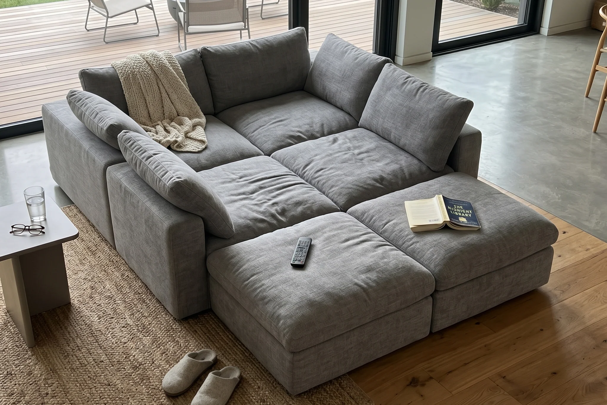 Maven Slipcover Modular Reversible Sectional Cloud Couch - Image 106