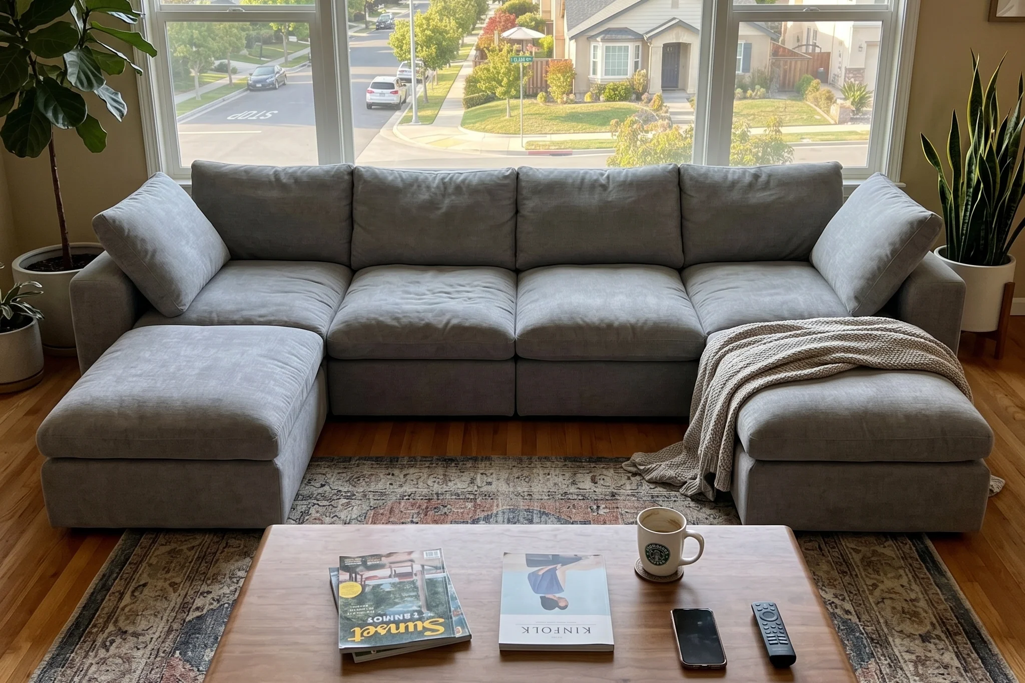 Maven Slipcover Modular Reversible Sectional Cloud Couch - Image 112