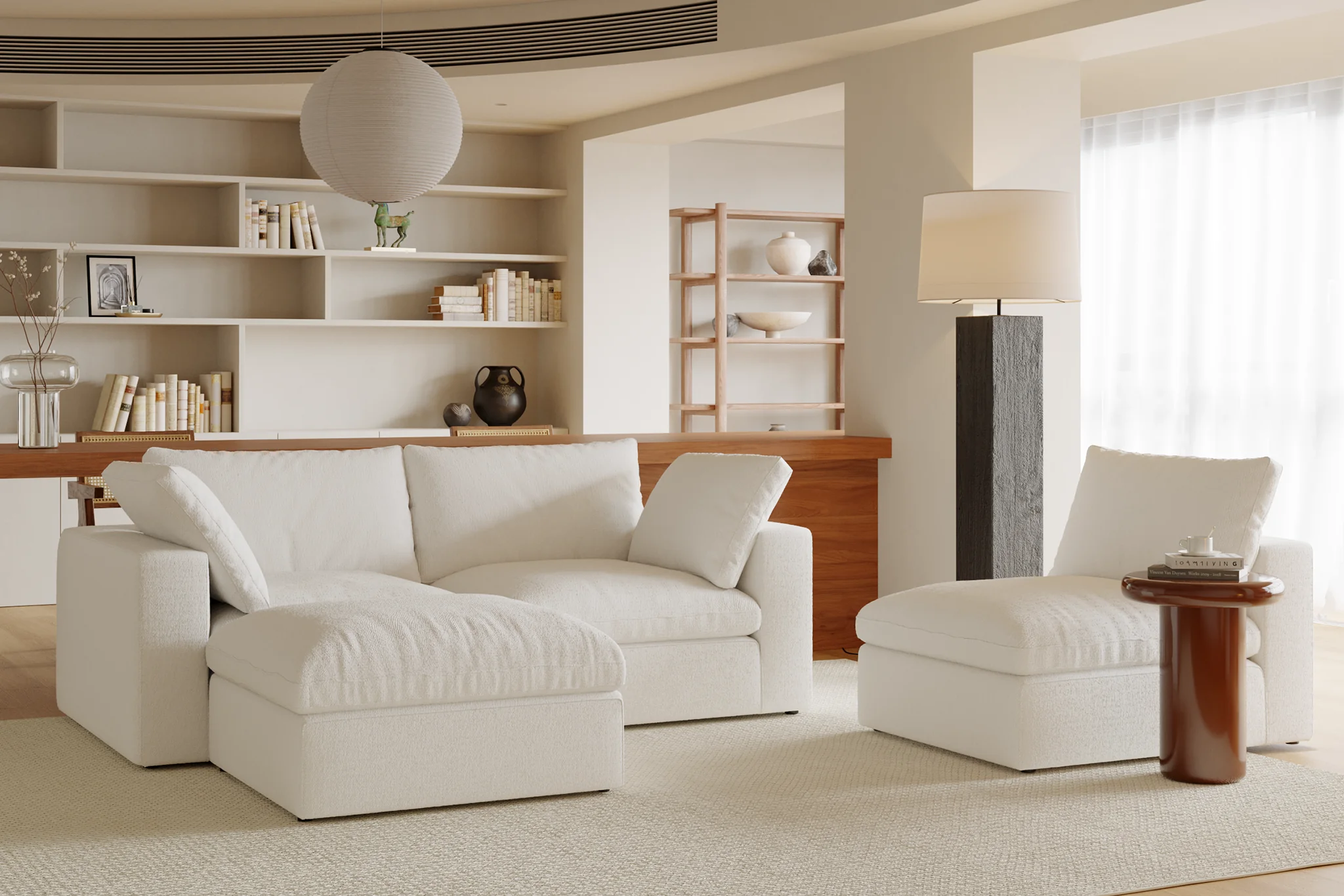 Maven Slipcover Modular Reversible Sectional Cloud Couch - Image 14
