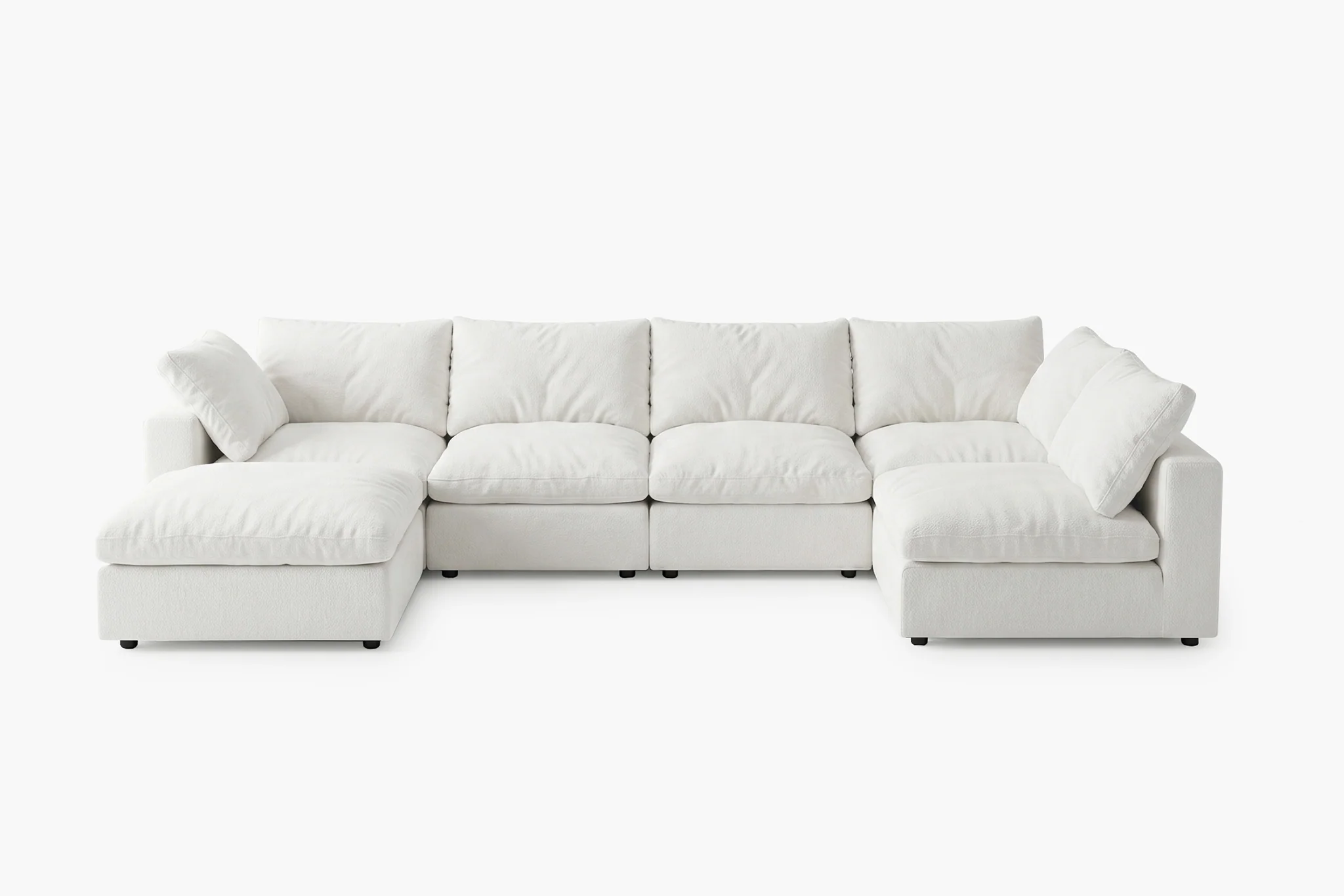 Maven Slipcover Modular Reversible Sectional Cloud Couch - Image 38