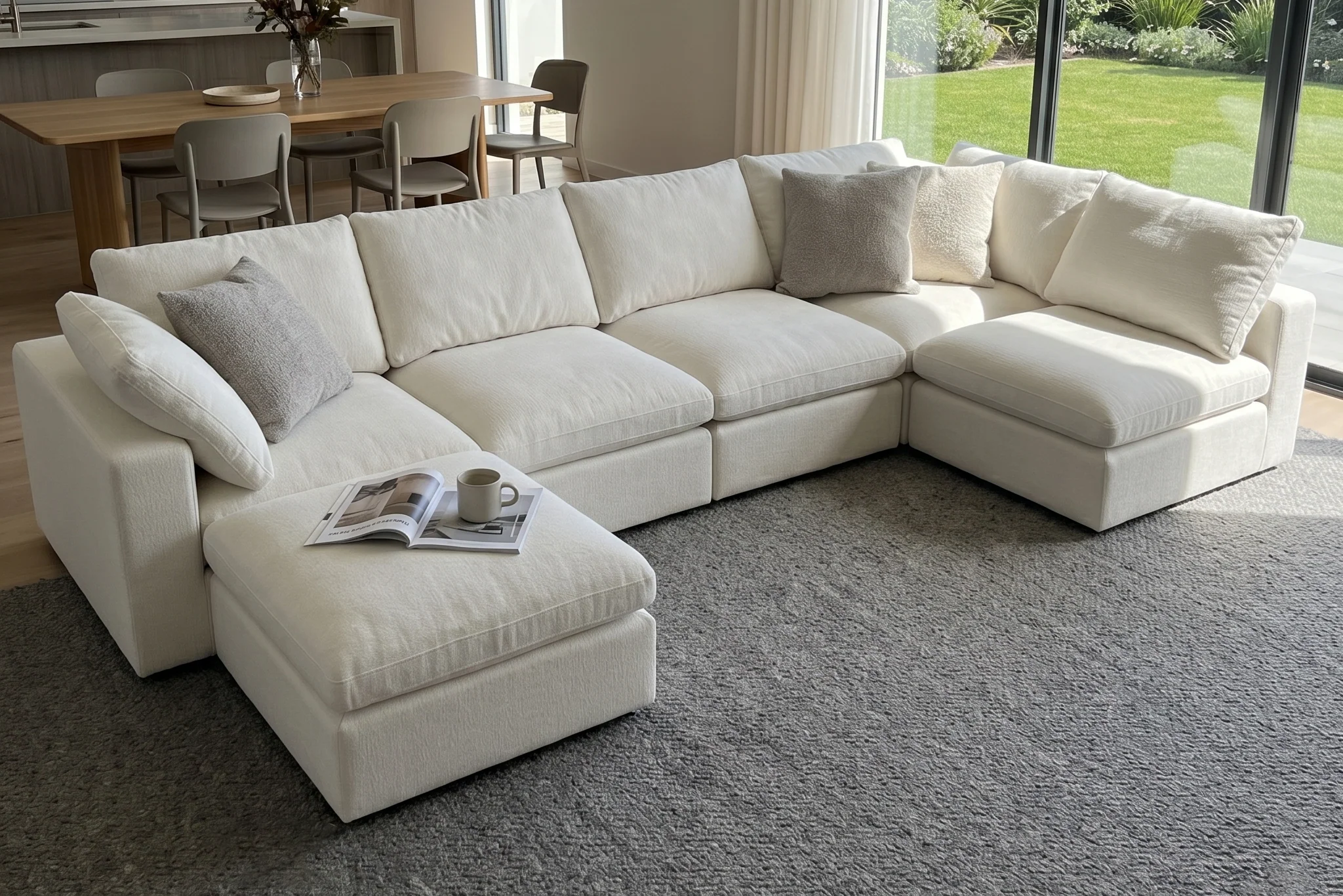 Maven Slipcover Modular Reversible Sectional Cloud Couch - Image 39