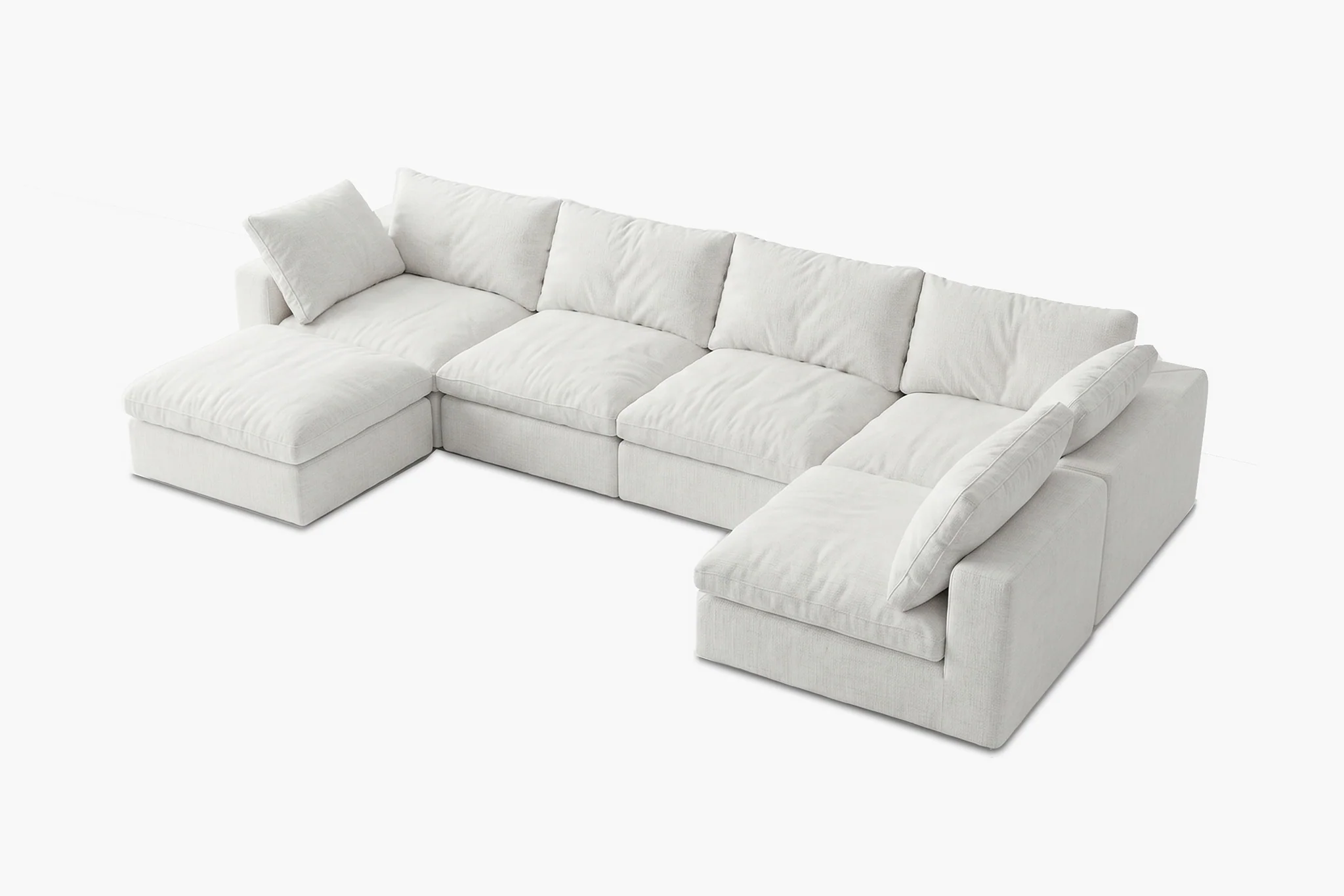 Maven Slipcover Modular Reversible Sectional Cloud Couch - Image 40