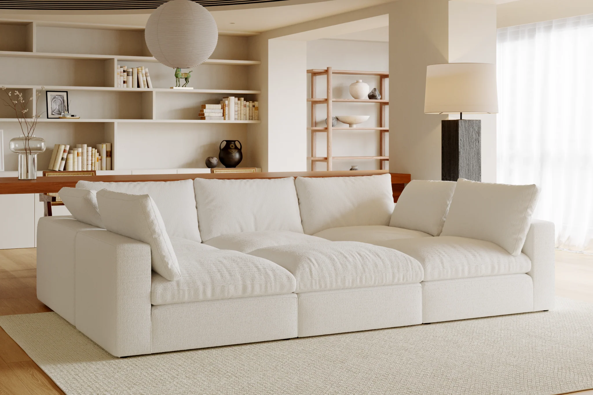 Maven Slipcover Modular Reversible Sectional Cloud Couch - Image 5