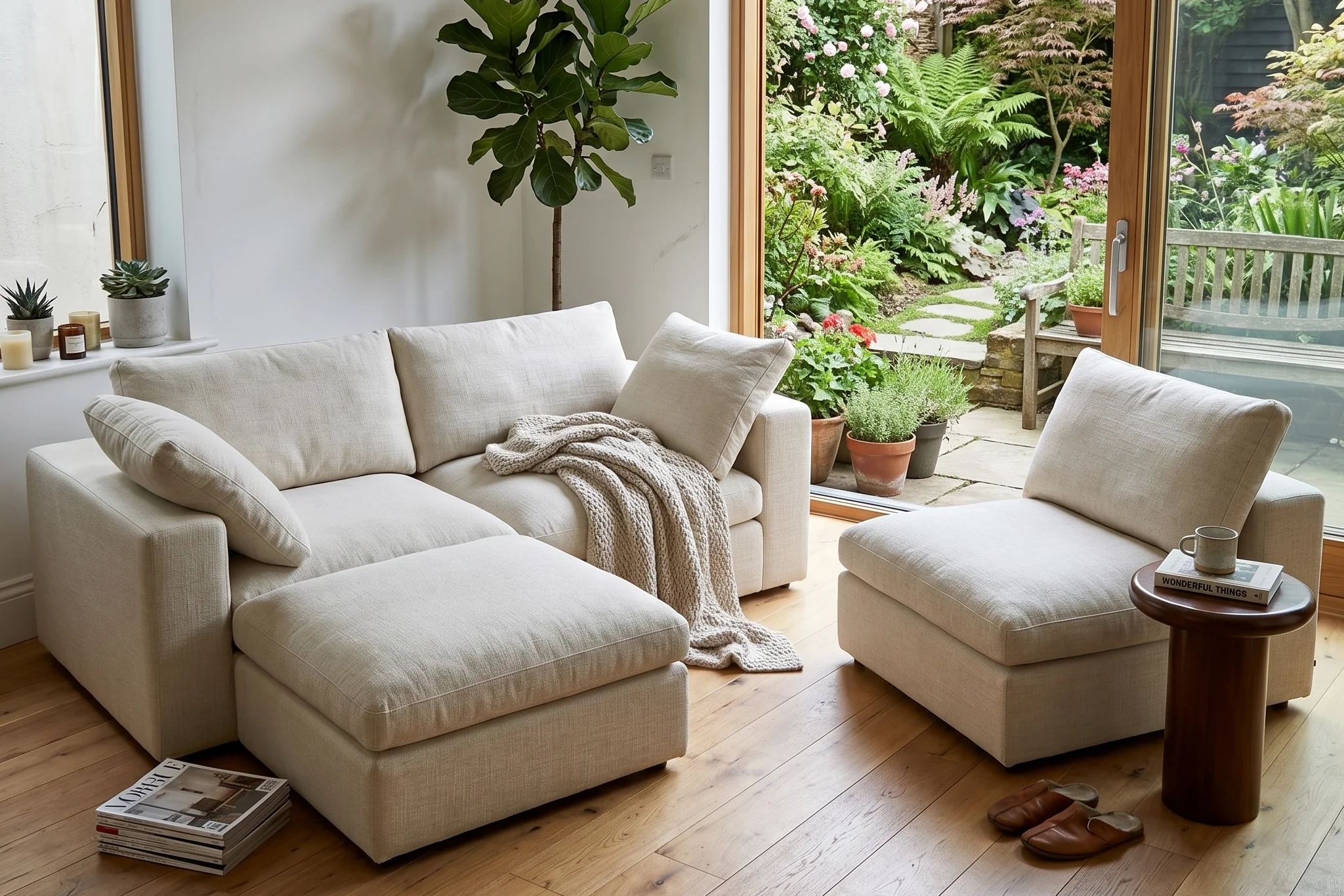 Maven Slipcover Modular Reversible Sectional Cloud Couch - Image 52