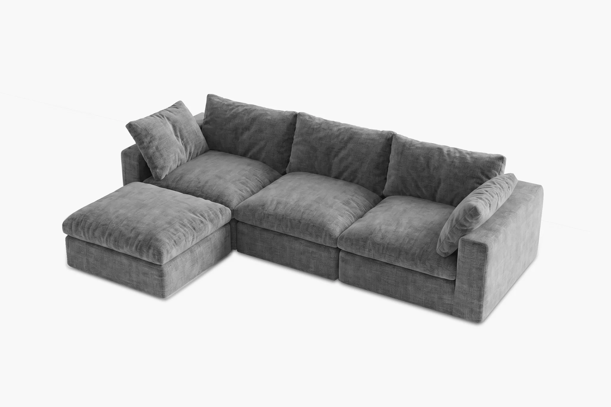 Maven Slipcover Modular Reversible Sectional Cloud Couch - Image 87