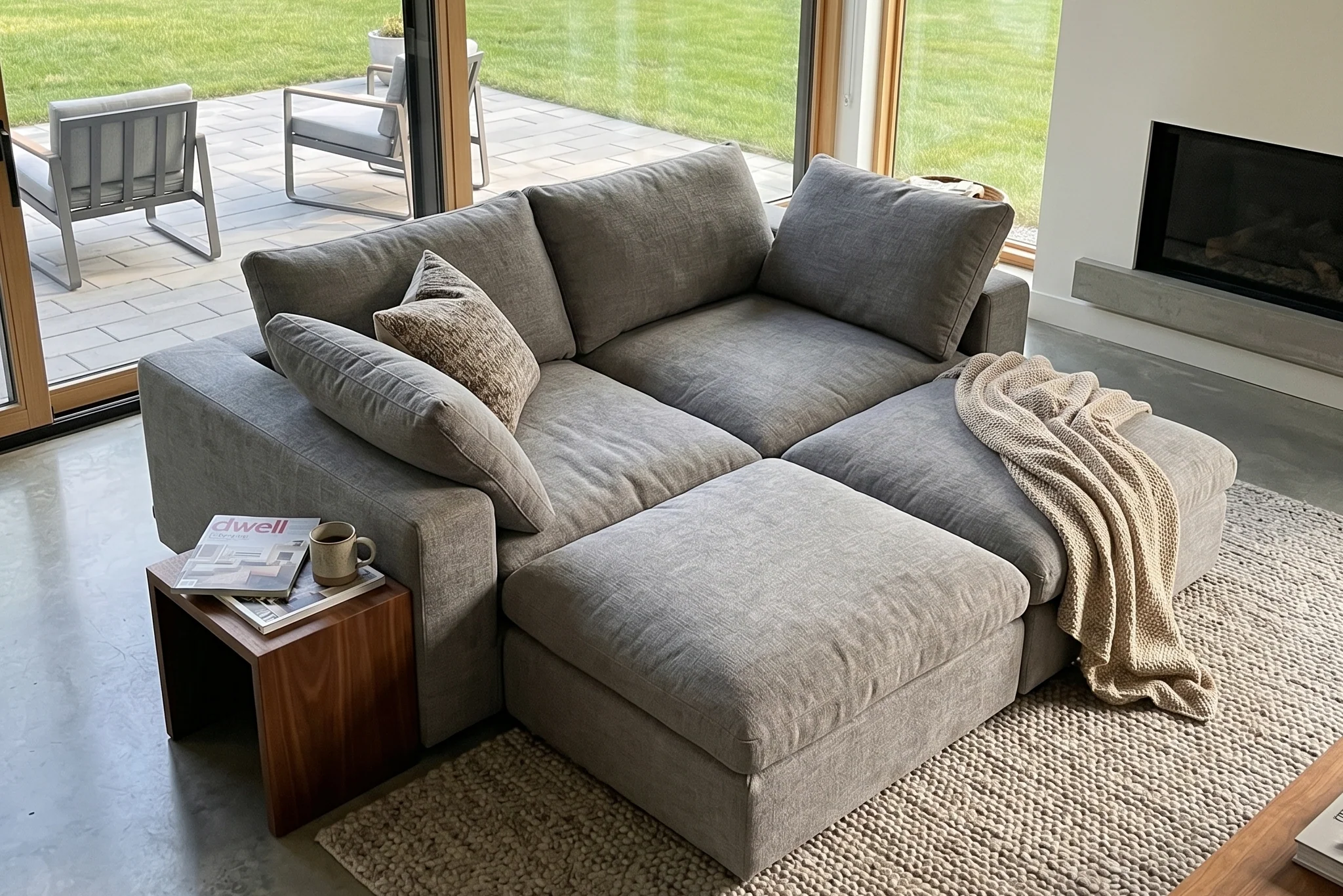 Maven Slipcover Modular Reversible Sectional Cloud Couch - Image 88