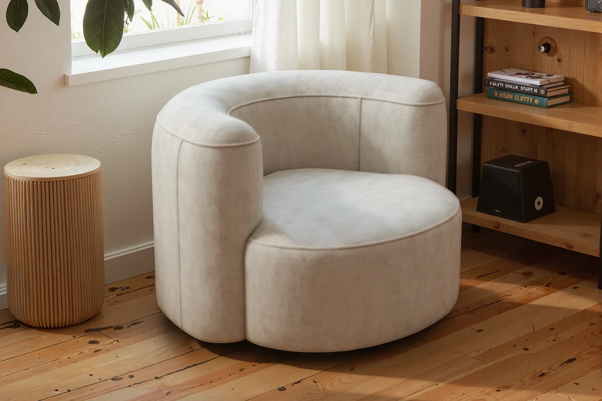 Mellow Velvet Curved 2-Piece Chaise Sectional / 3-Seater Couch Sofa / Lounge Chair - Image 27