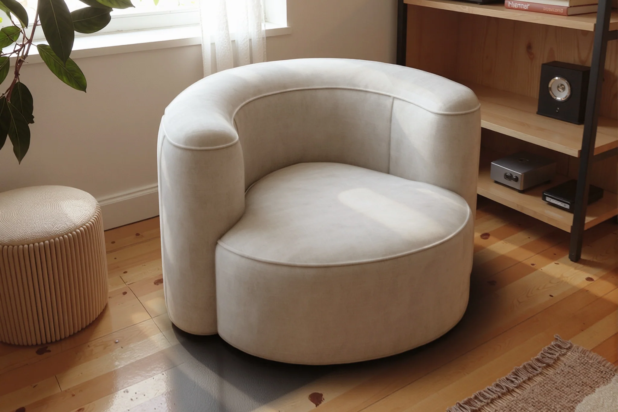 Mellow Velvet Curved 2-Piece Chaise Sectional / 3-Seater Couch Sofa / Lounge Chair - Image 29