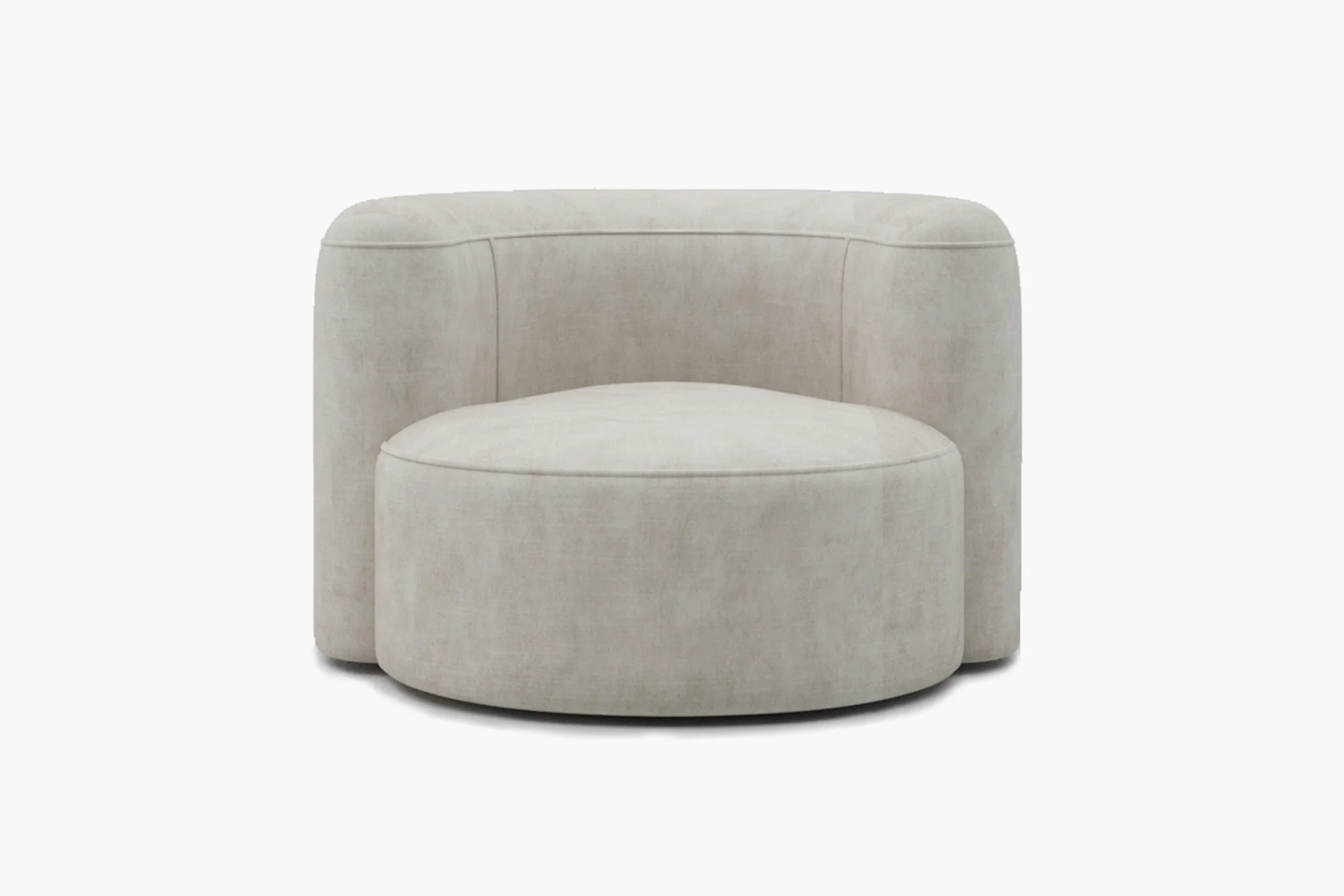 Mellow Velvet Curved 2-Piece Chaise Sectional / 3-Seater Couch Sofa / Lounge Chair - Image 30