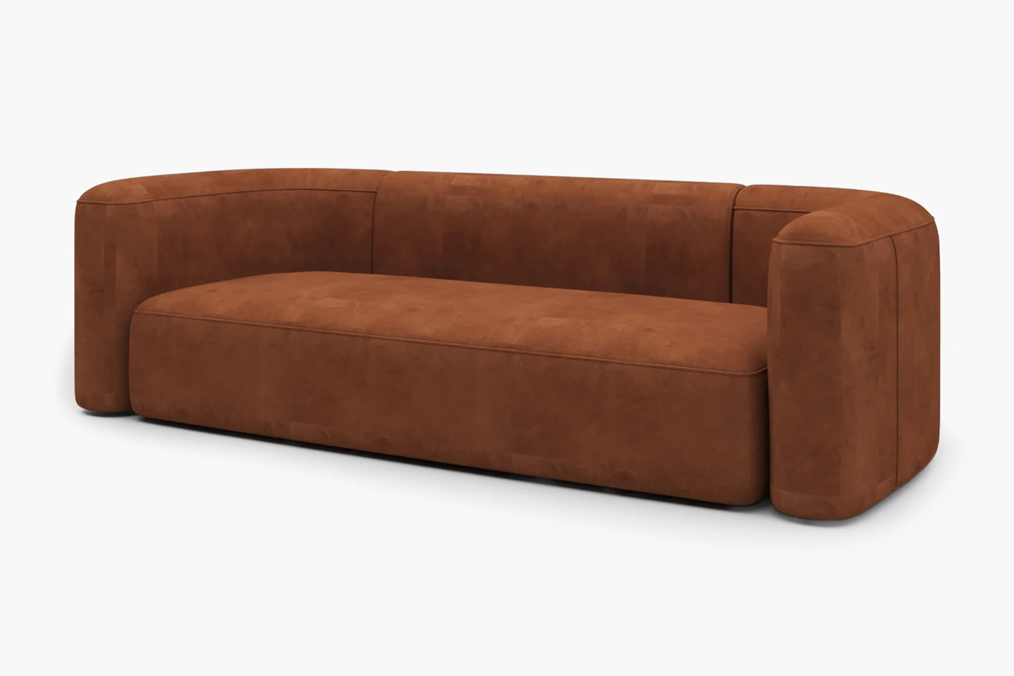Mellow Velvet Curved 2-Piece Chaise Sectional / 3-Seater Couch Sofa / Lounge Chair - Image 50