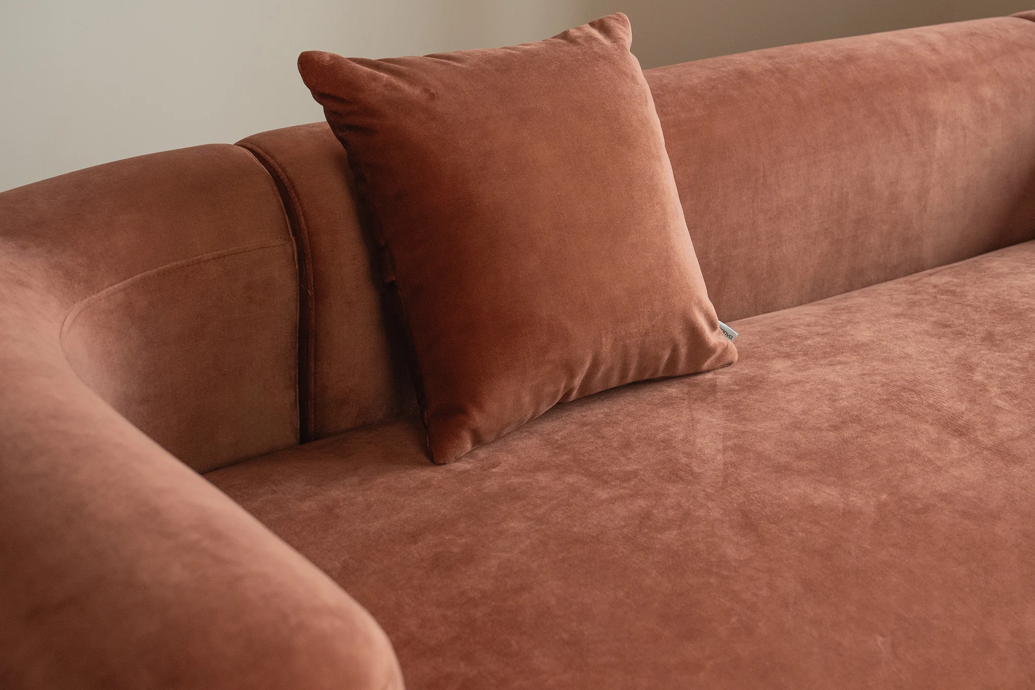 Mellow Velvet Curved 2-Piece Chaise Sectional / 3-Seater Couch Sofa / Lounge Chair - Image 53