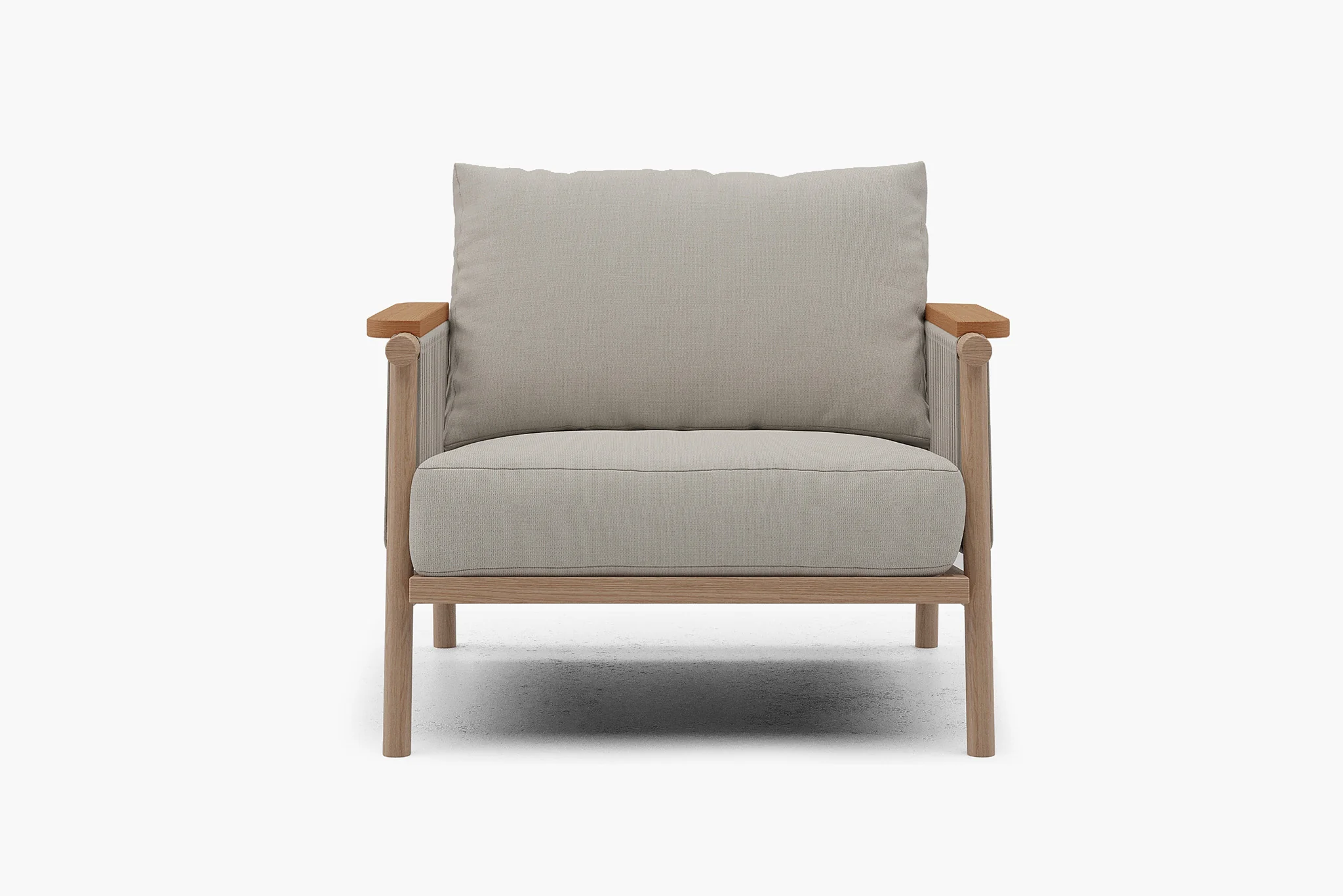 Moss Wood Grain Aluminum Outdoor Sofa Set - Image 14