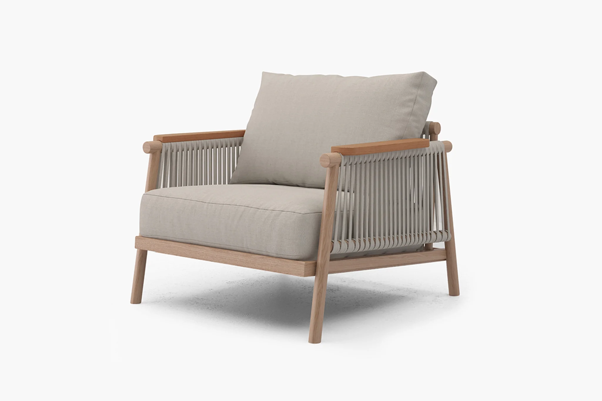 Moss Wood Grain Aluminum Outdoor Sofa Set - Image 18