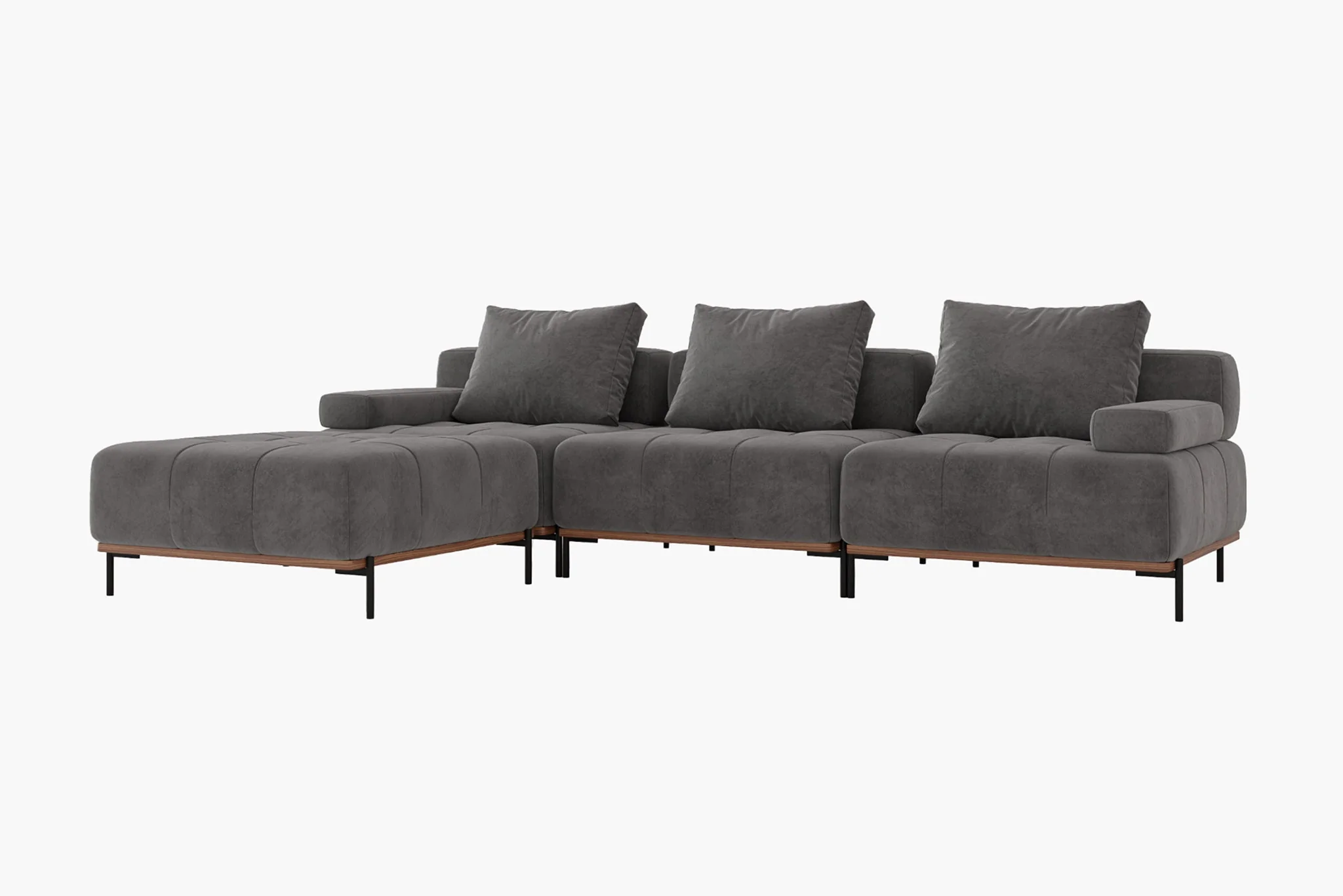 Nivala Suedette Reversible Modular Sofa - Image 21