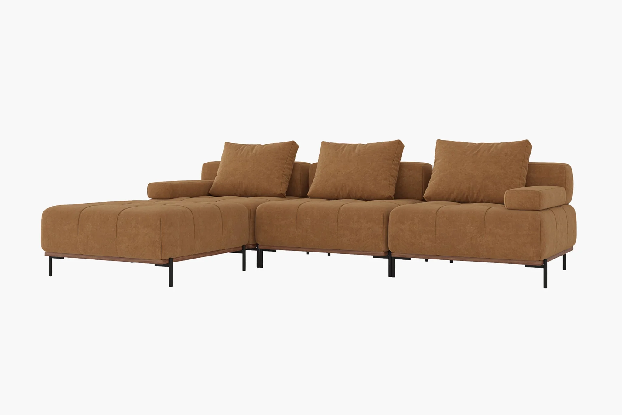 Nivala Suedette Reversible Modular Sofa - Image 29
