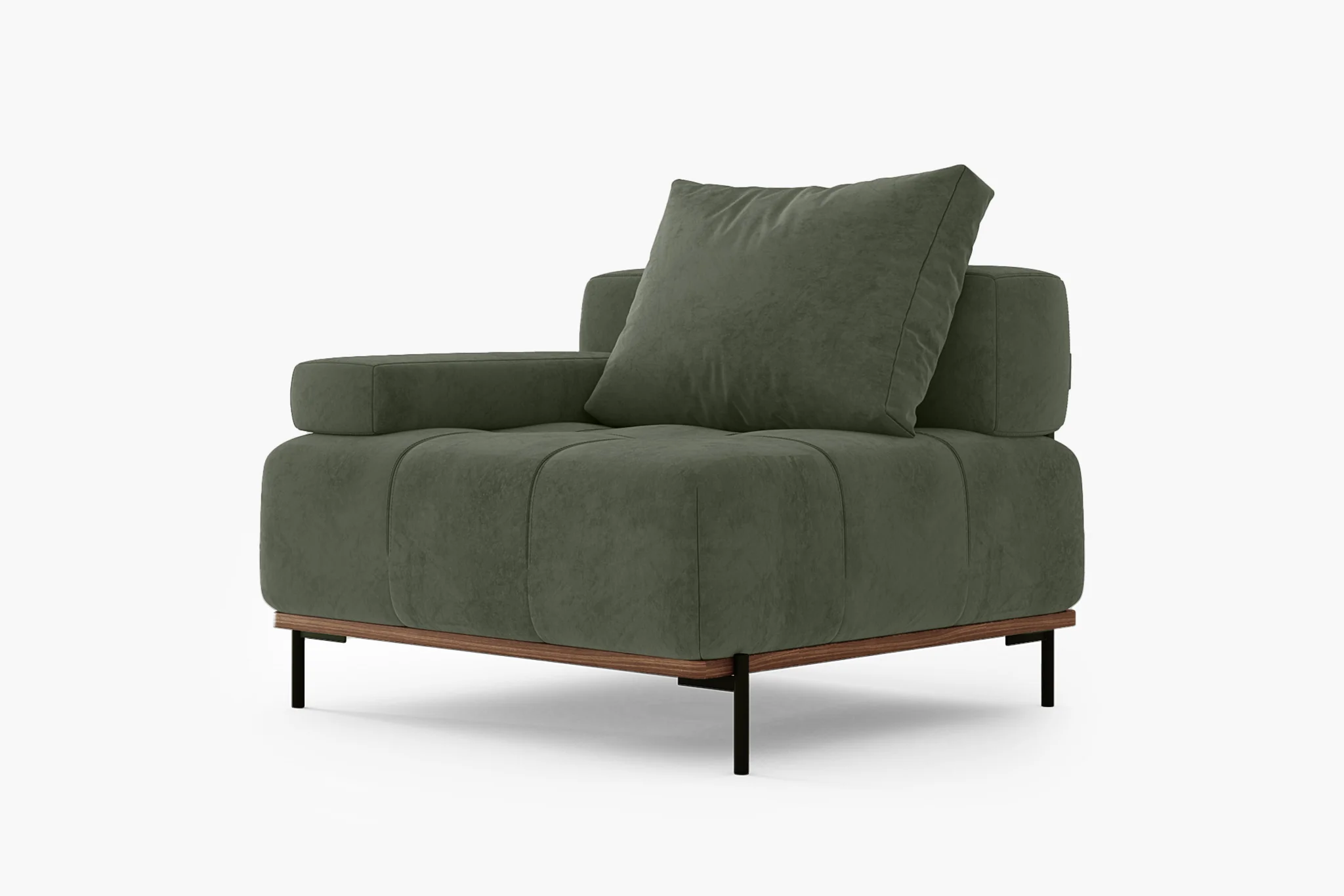 Nivala Suedette Reversible Modular Sofa - Image 6