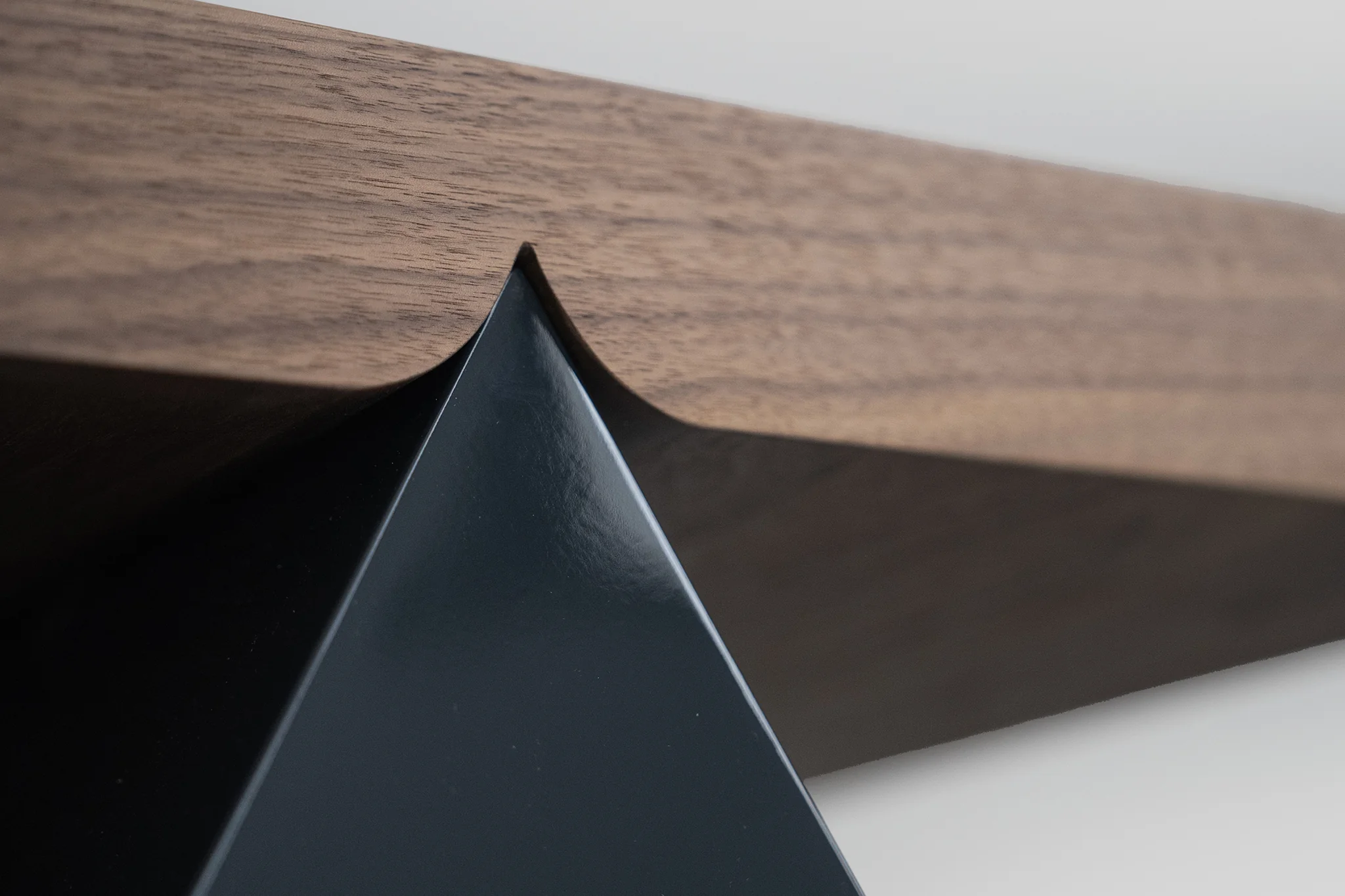 Peak Low Rectangular Coffee Table with Geometric Base - Image 7