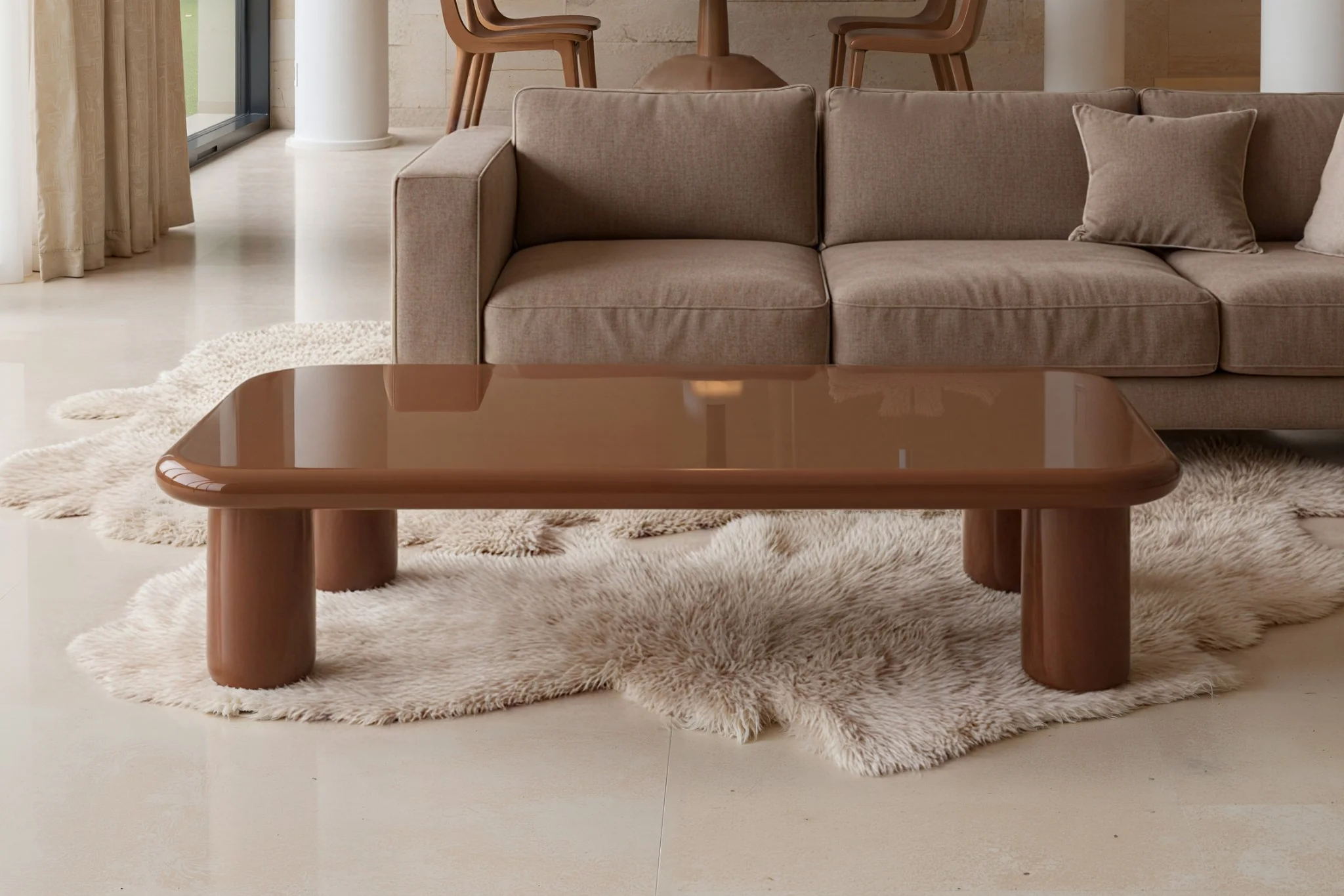 Pebble Companions Soft Hue Arc-Edge Long Table - Image 12