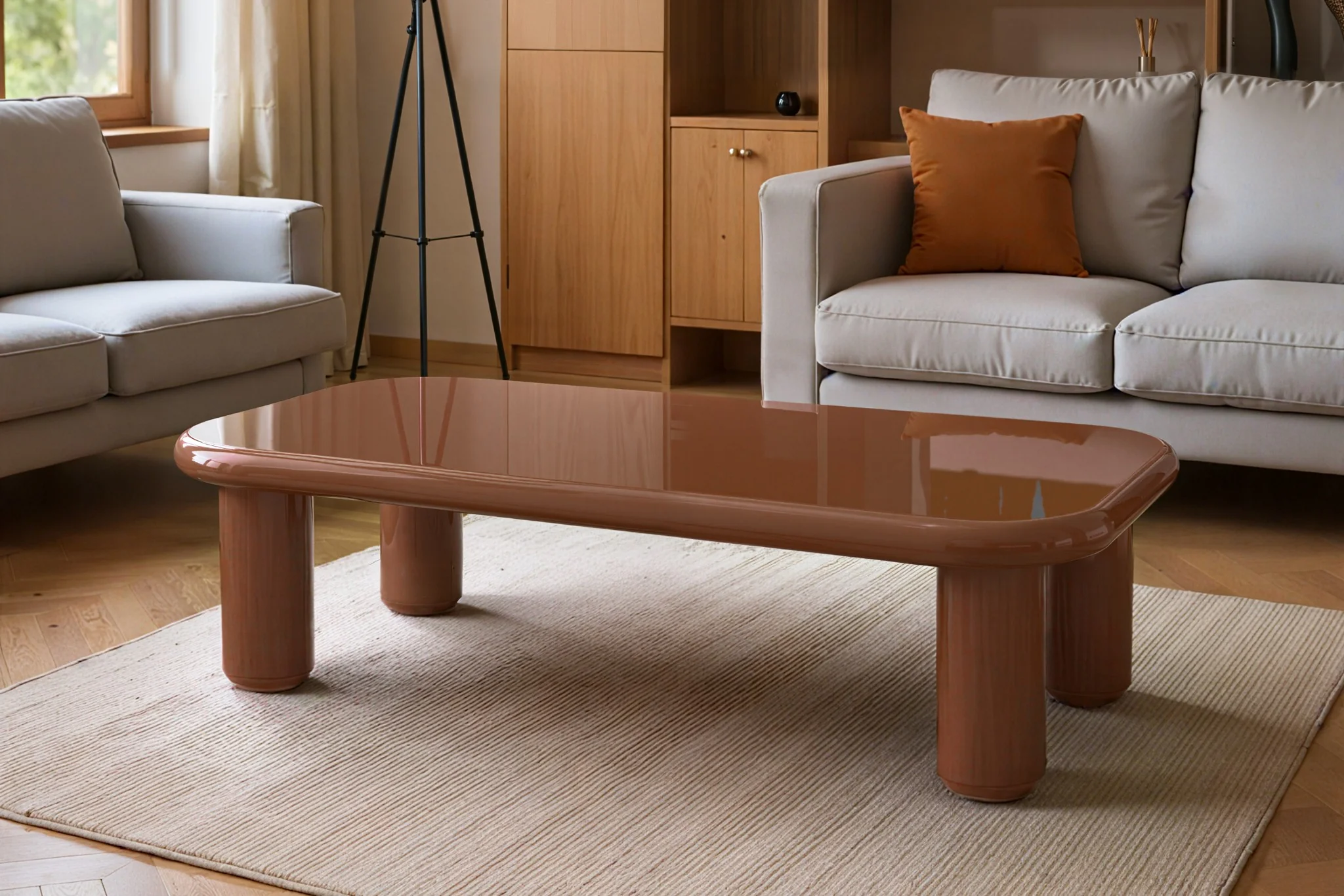 Pebble Companions Soft Hue Arc-Edge Long Table - Image 14