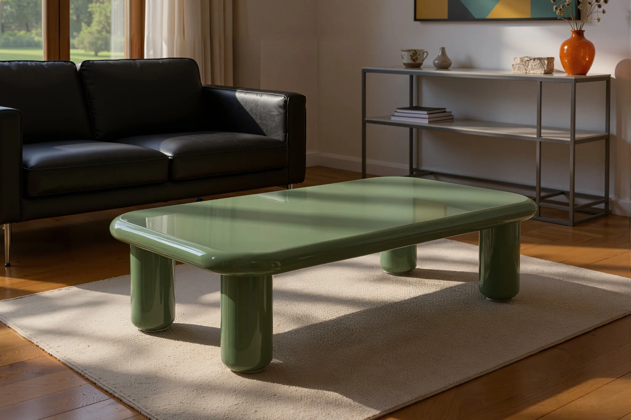 Pebble Companions Soft Hue Arc-Edge Long Table - Image 23