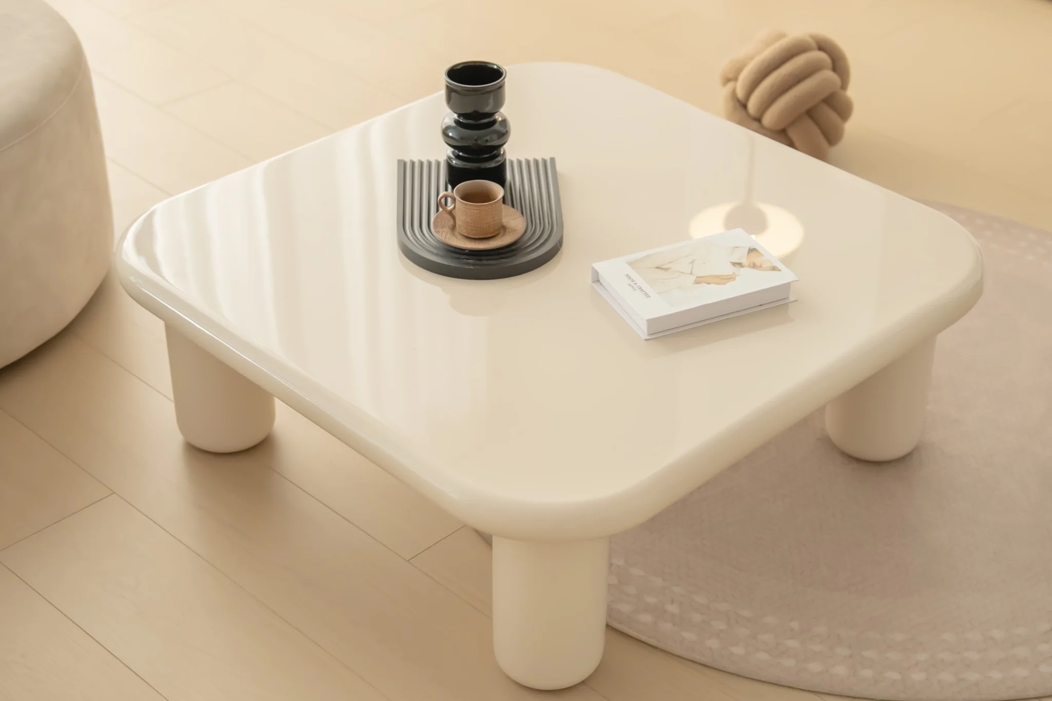 Pebble Companions Soft Hue Arc-Edge Coffee Table - Image 24