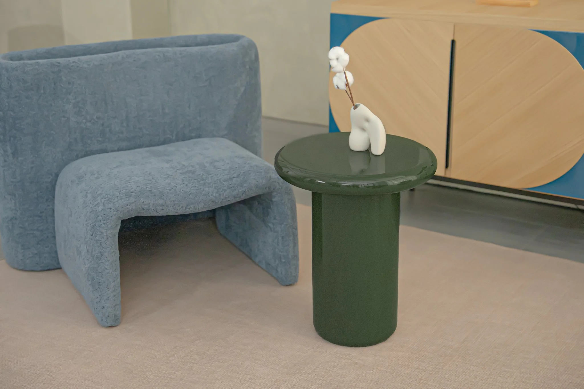 Pebble Companions Soft Hue Round Side Table - Image 12